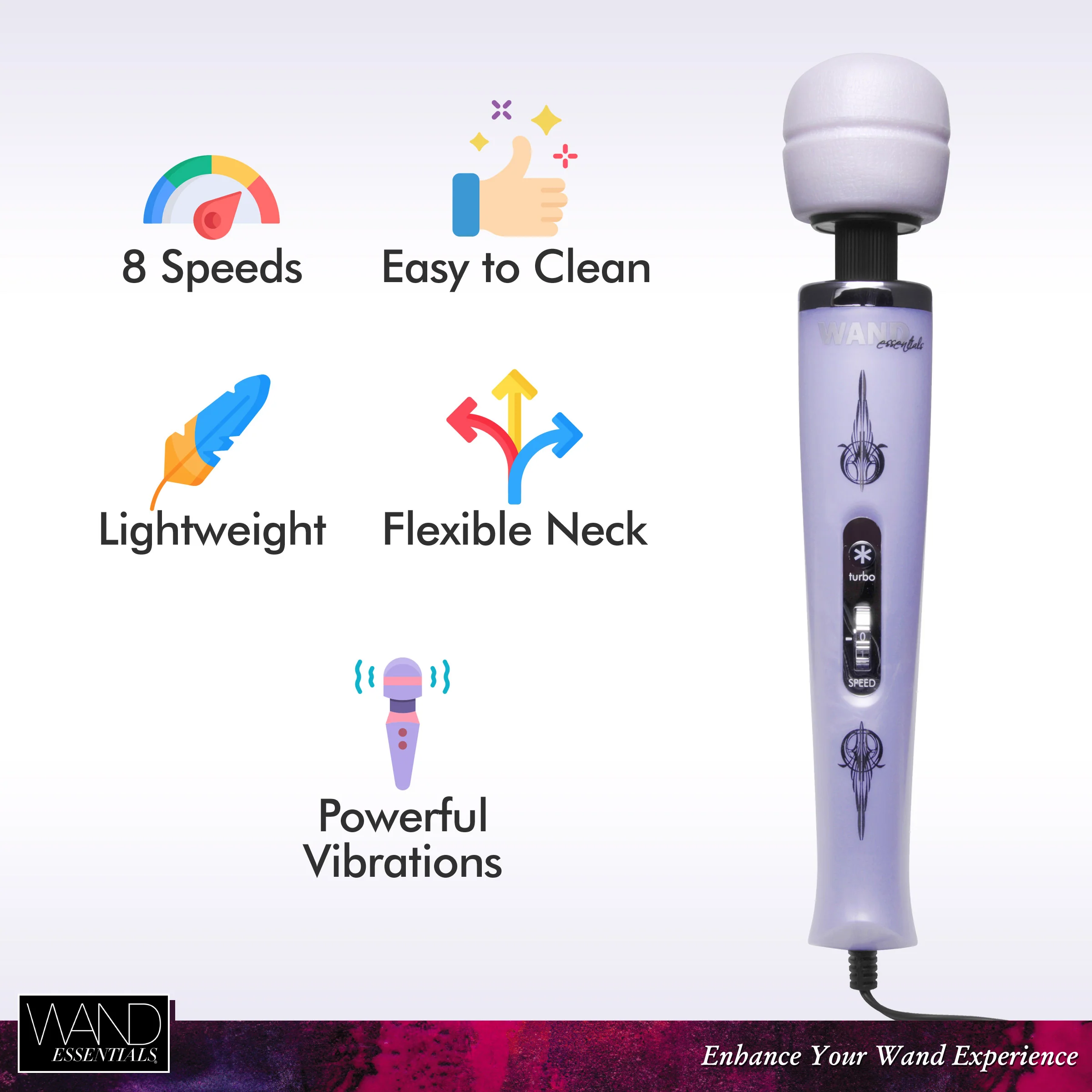 8-Speed Turbo Wand Massager - Image 5