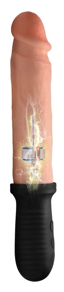 8X Auto Pounder Vibrating and Thrusting Dildo with Handle - Image 5