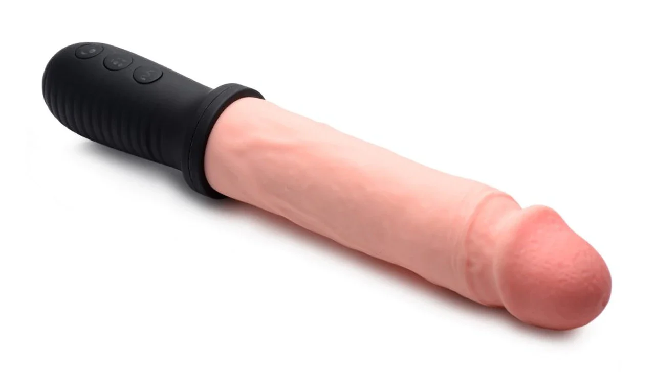 8X Auto Pounder Vibrating and Thrusting Dildo with Handle - Image 7