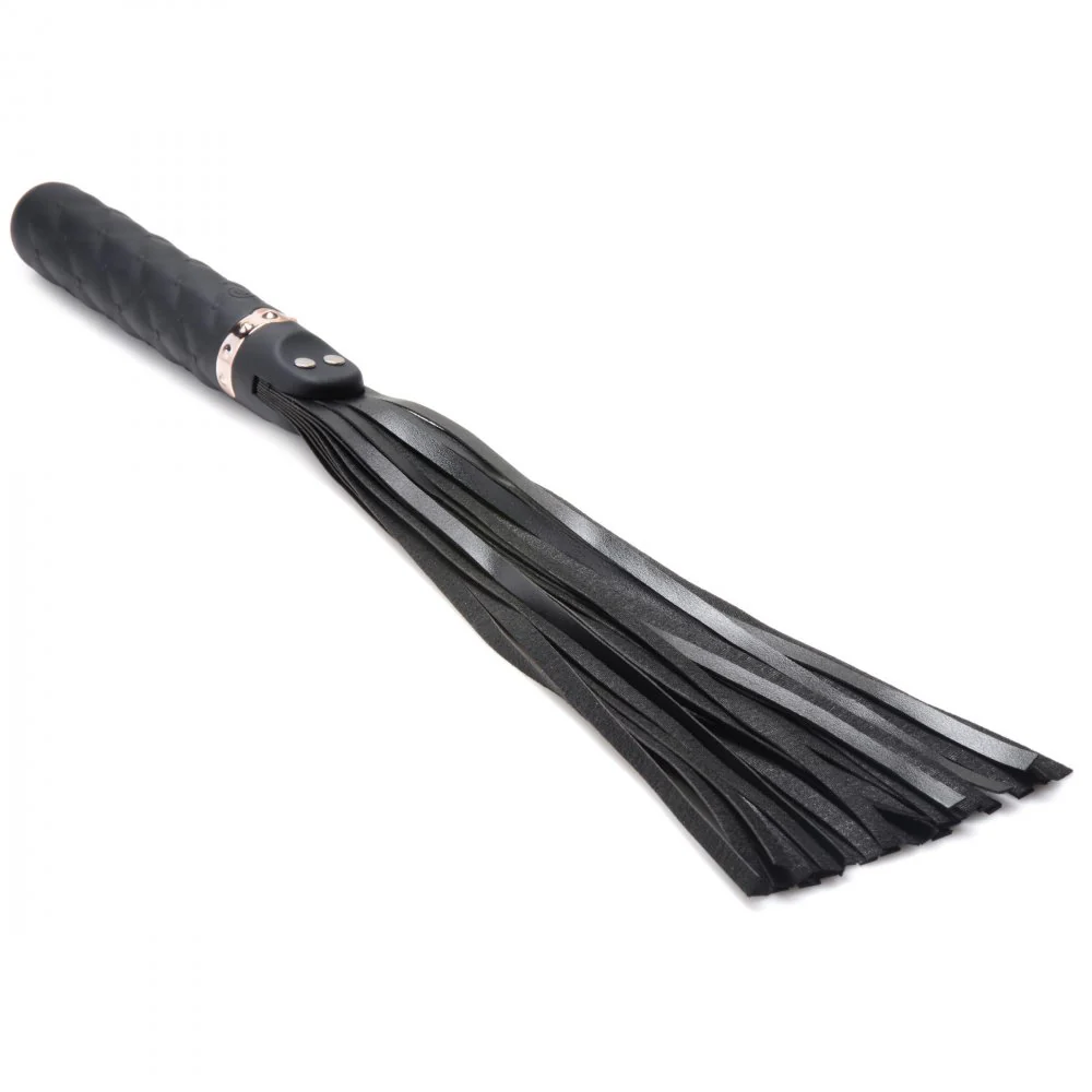 9X Vibrating Silicone Dildo Flogger - Image 4