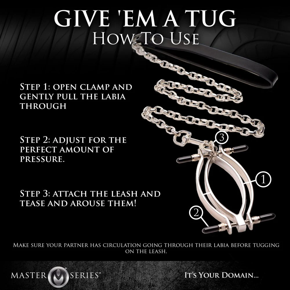 Adjustable Vaginal Clamp with Leash - Image 7