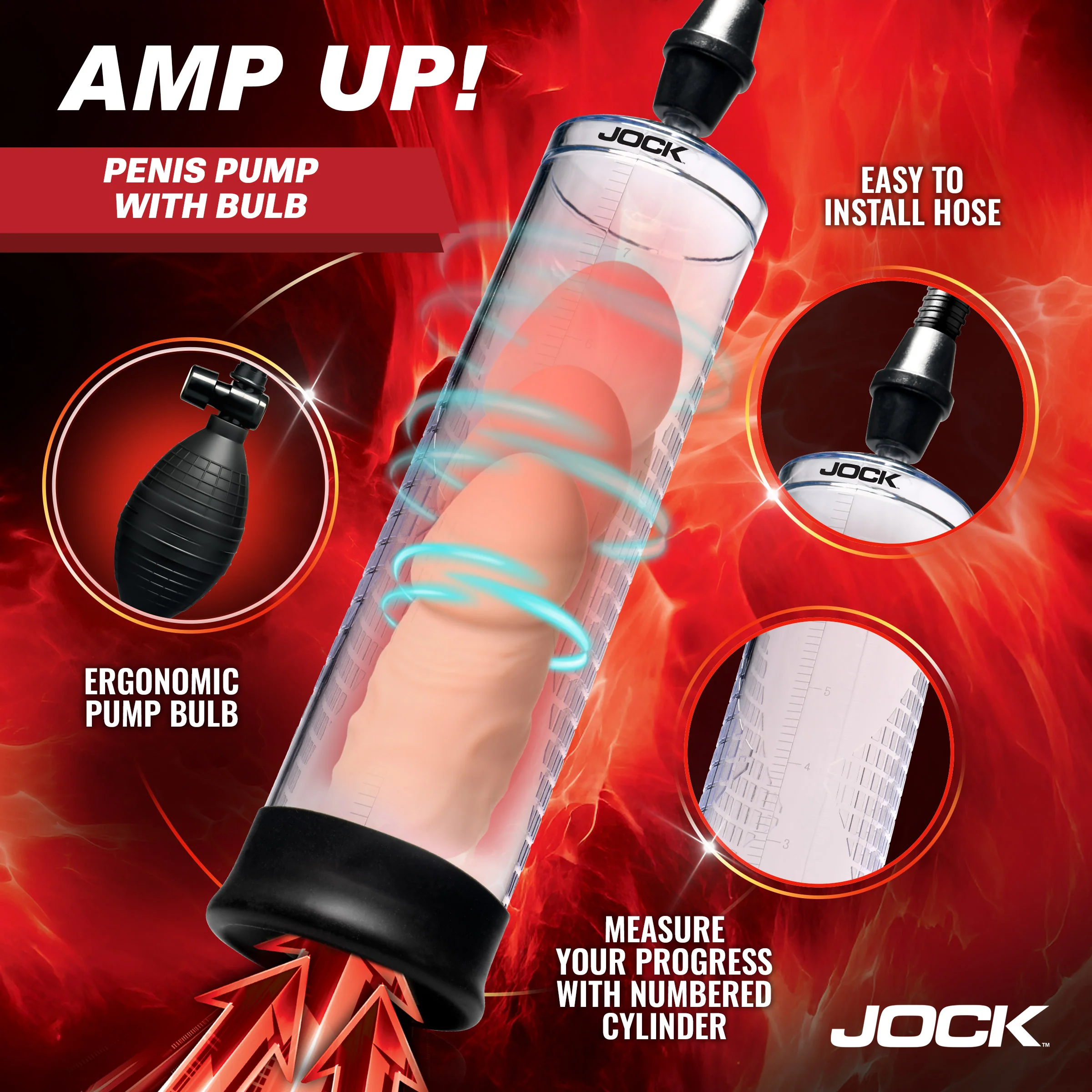 Amp Up Penis Pump with Bulb - Image 2
