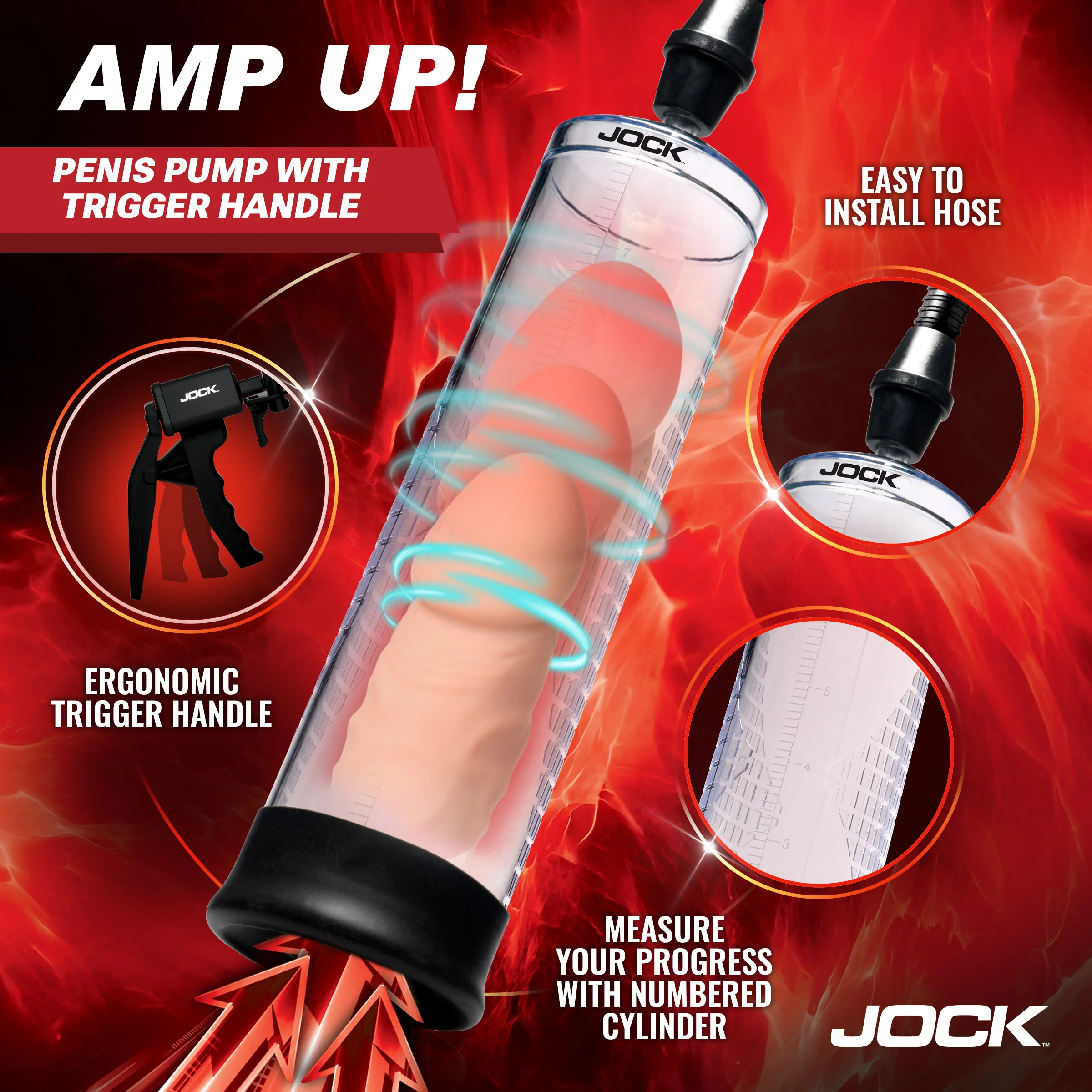 Amp Up Penis Pump with Trigger Handle - Image 2