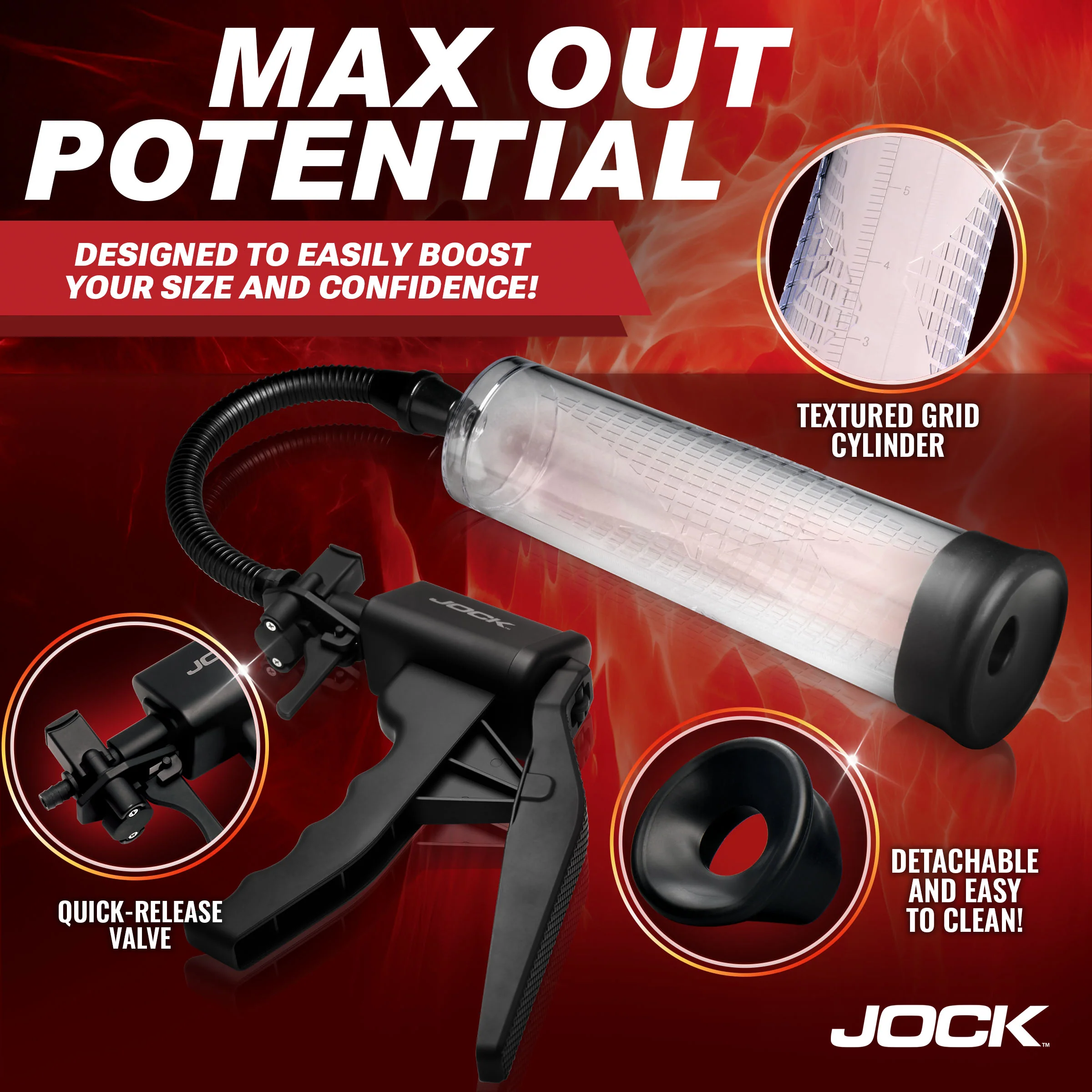 Amp Up Penis Pump with Trigger Handle - Image 3
