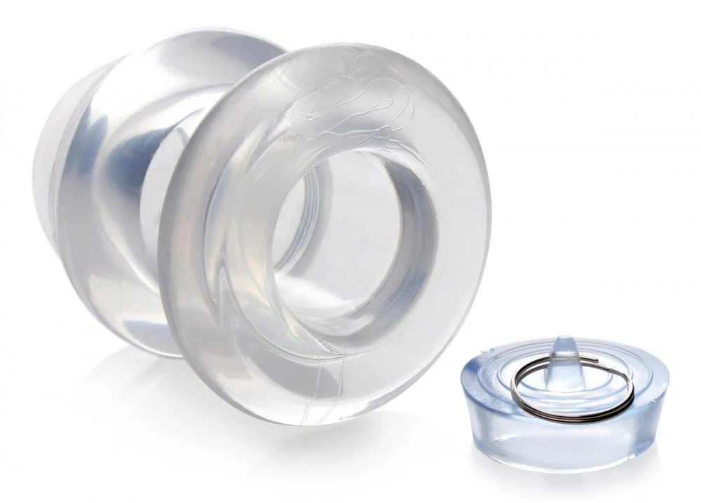 Ass Bung Clear Hollow Anal Dilator with Plug - Image 6