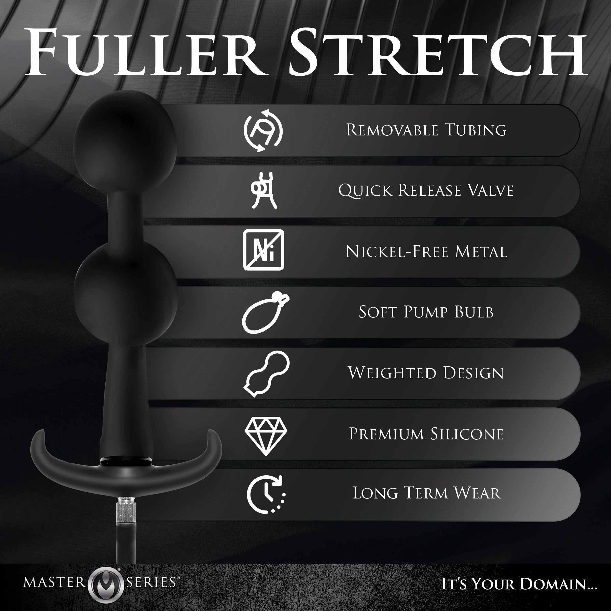 Ass Rattler Weighted Inflatable Silicone Anal Plug - Image 4