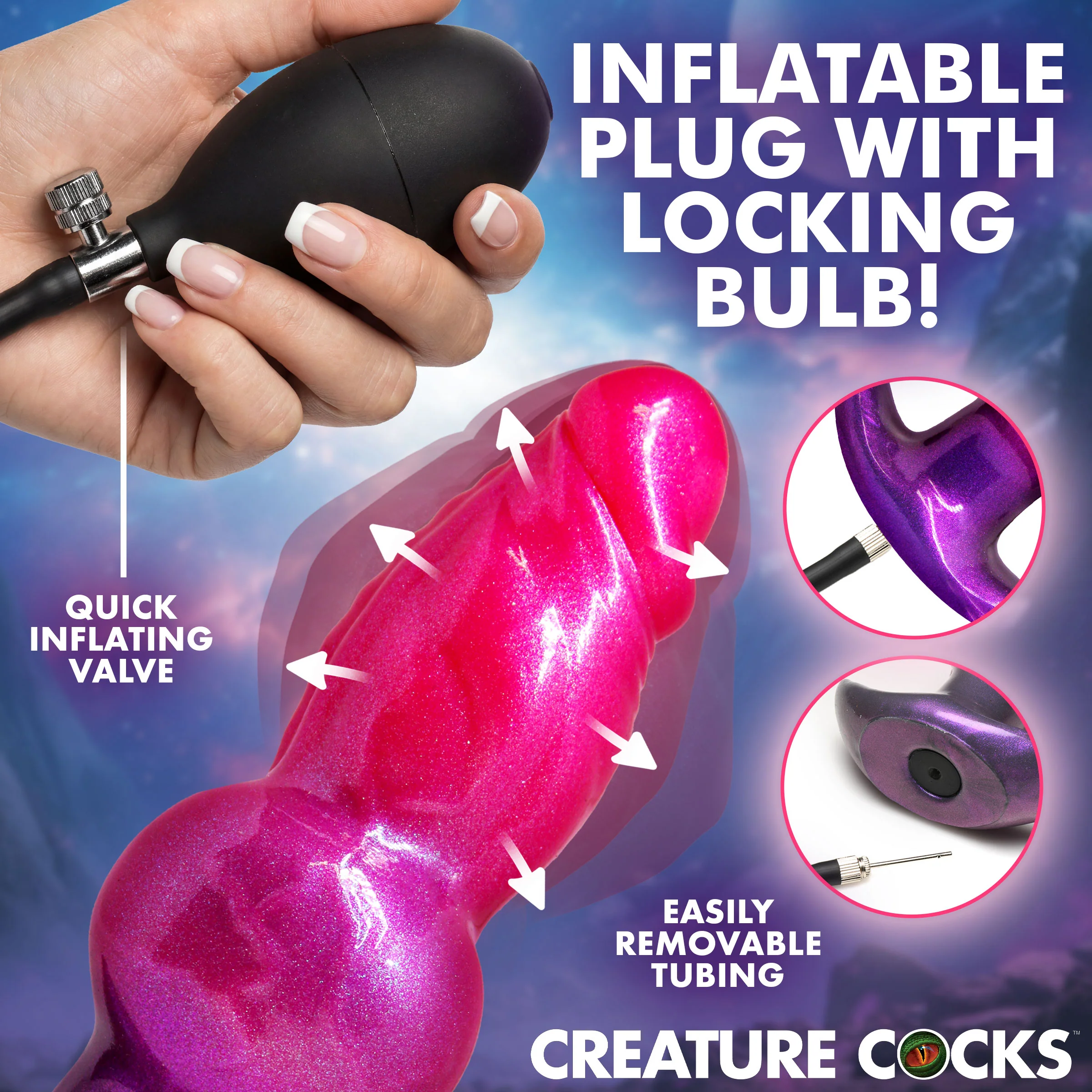 Astro Inflatable Silicone Anal Plug - Image 4