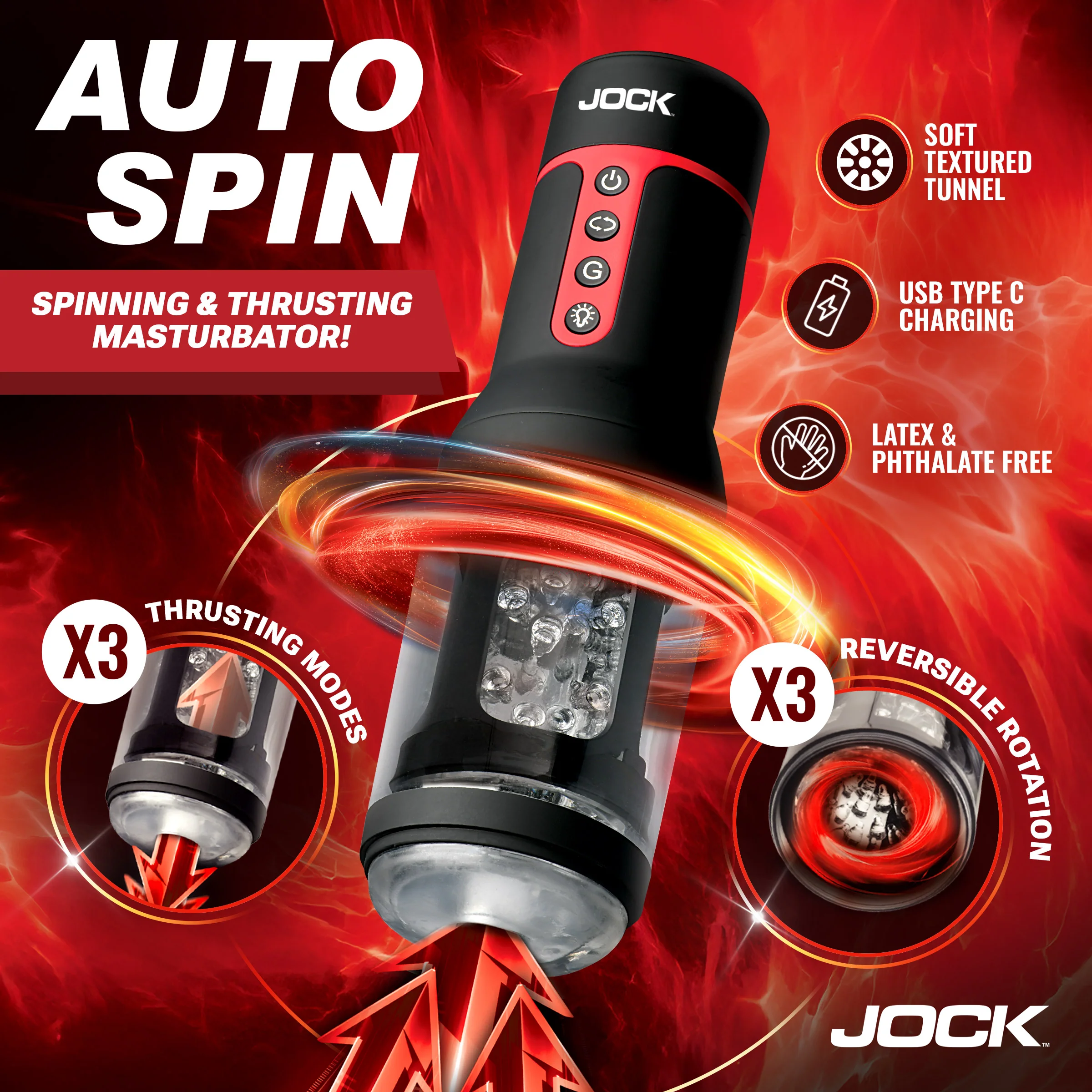 Auto Spin Spinning and Thrusting Masturbator - Image 3