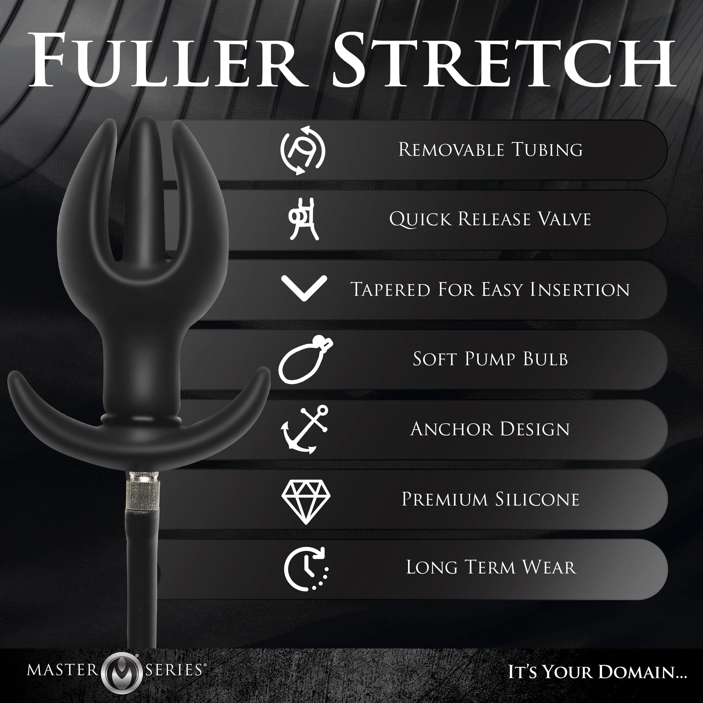 Ass Bound Anchor Inflatable Silicone Anal Plug - Image 4