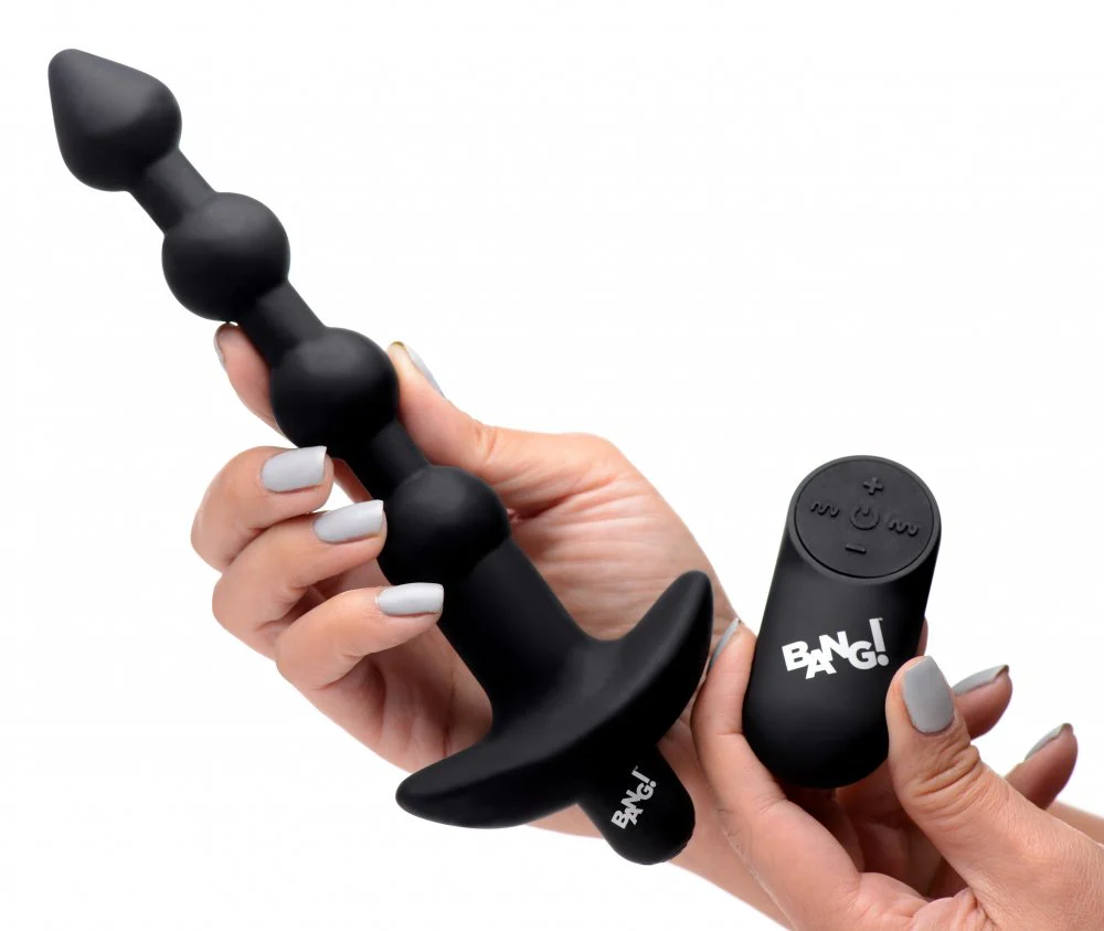 Vibrating Silicone Anal Beads & Remote Control - Image 4