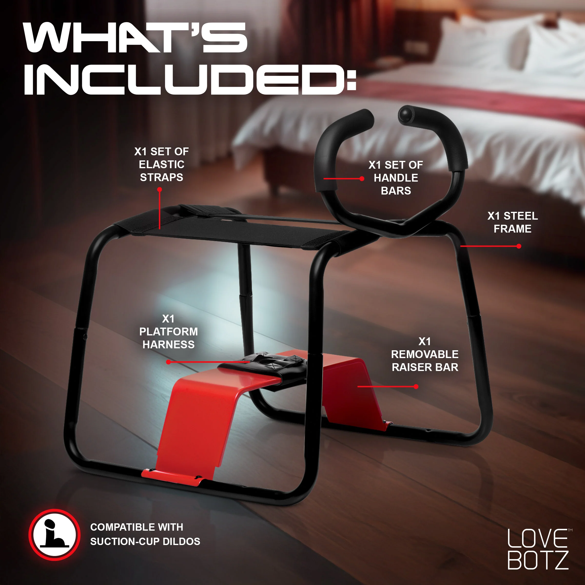 Bangin Bench EZ-Ride Sex Stool with Handles - Image 6