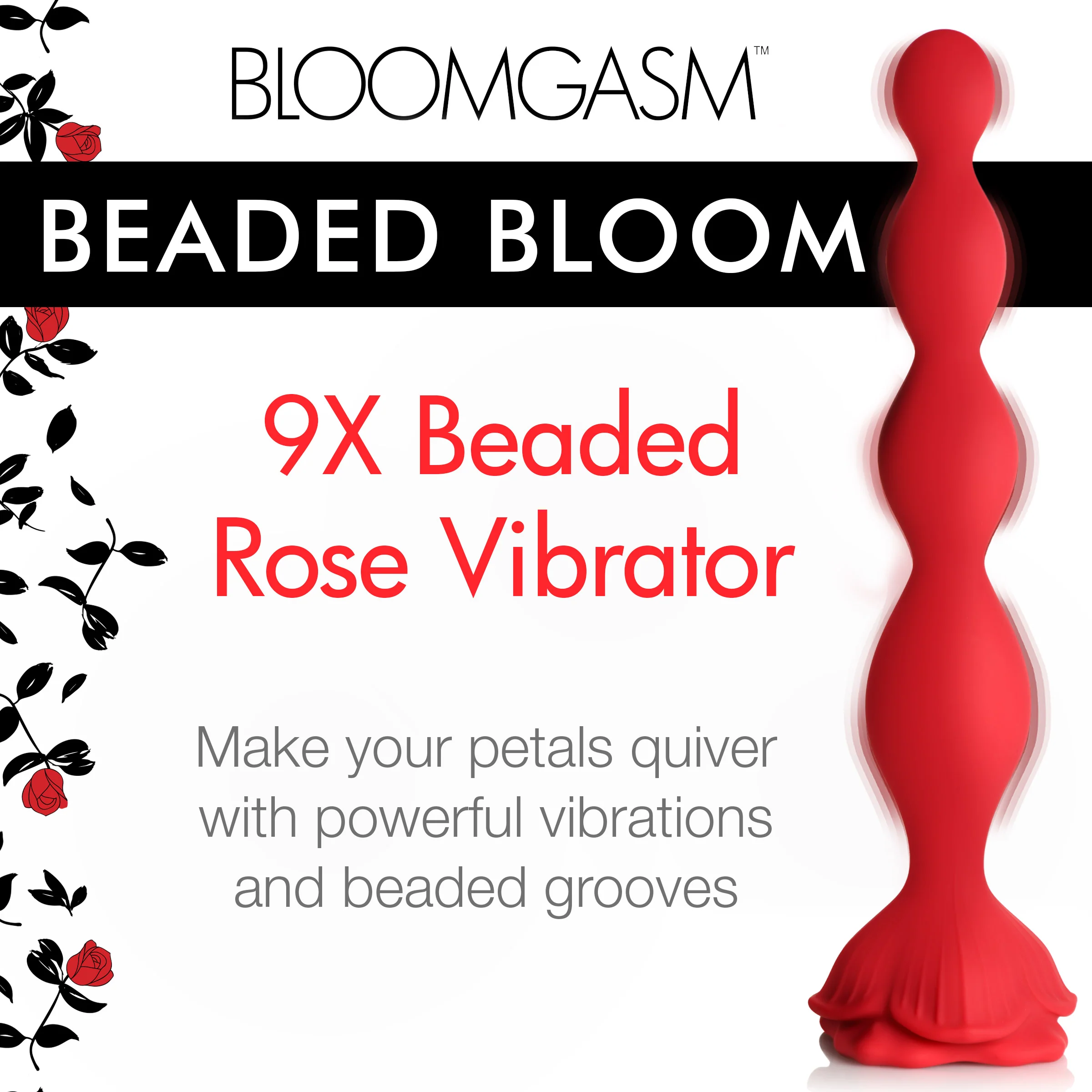 Beaded Rose Vibrator - Image 2