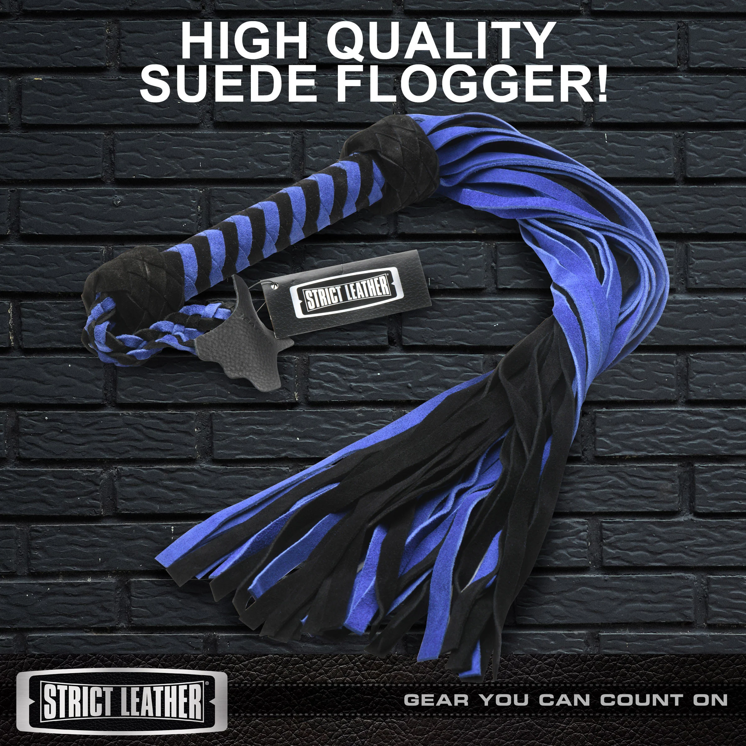 Black and Blue Suede Flogger - Image 2
