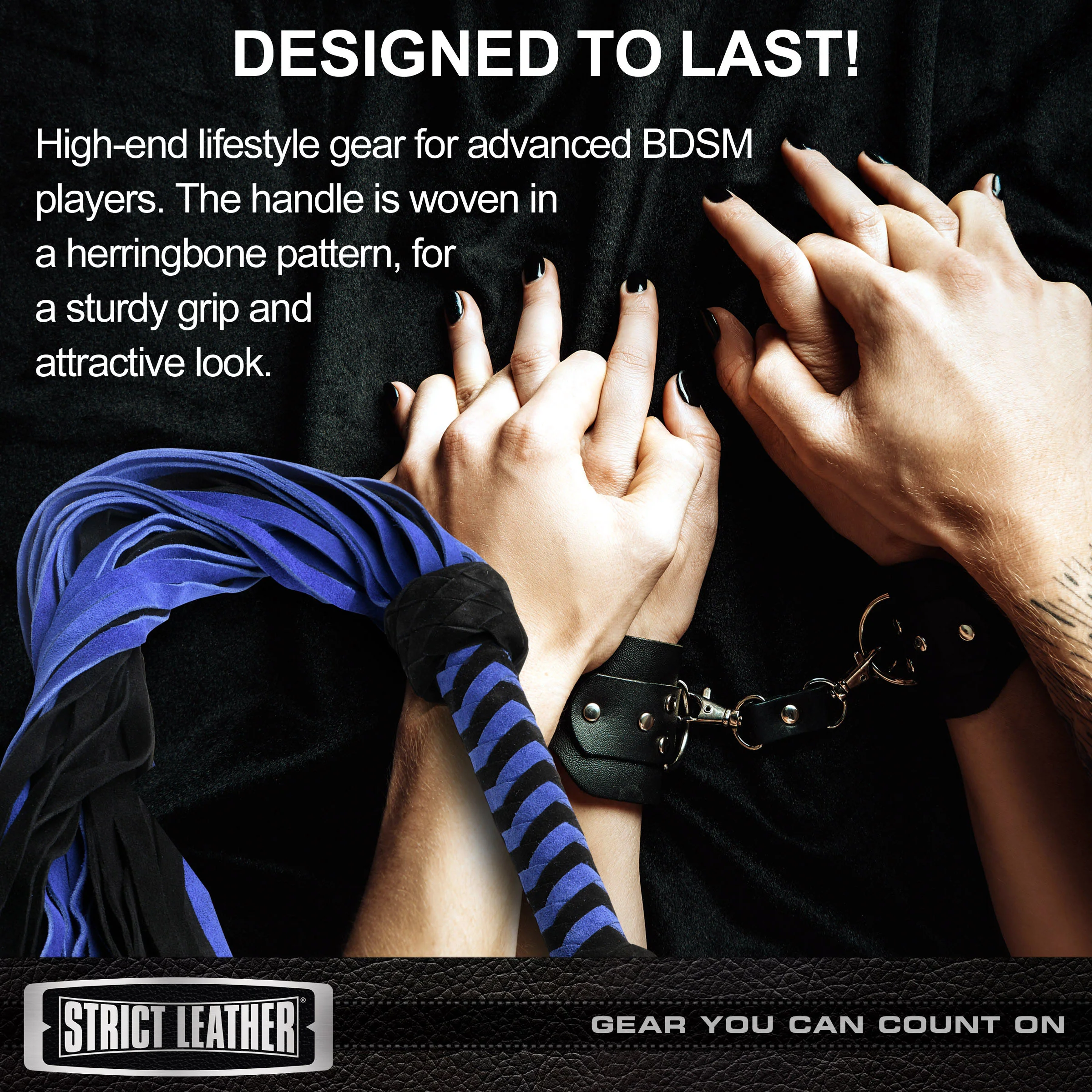 Black and Blue Suede Flogger - Image 6