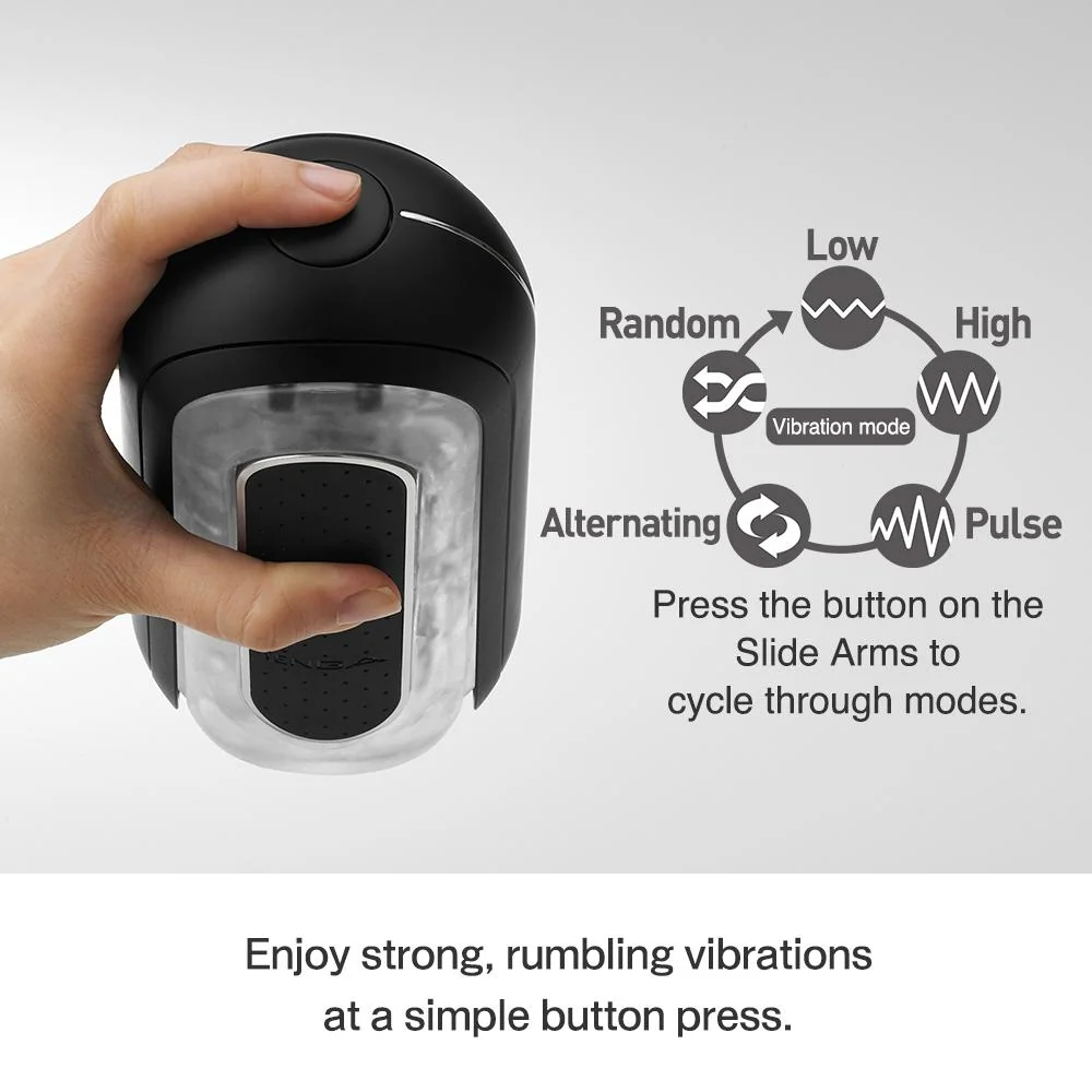 Black Flip 0-Zero Electronic Vibration Stroker - Image 3