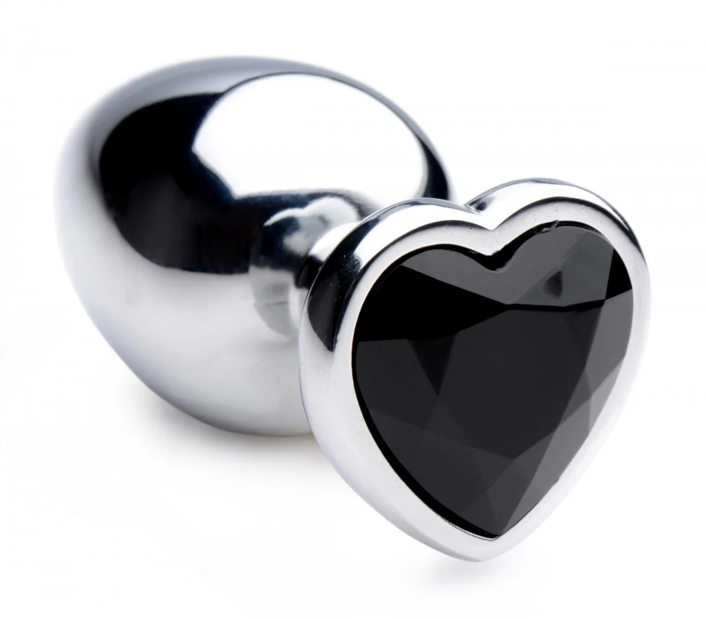 Black Heart Gem Anal Plug - Image 2