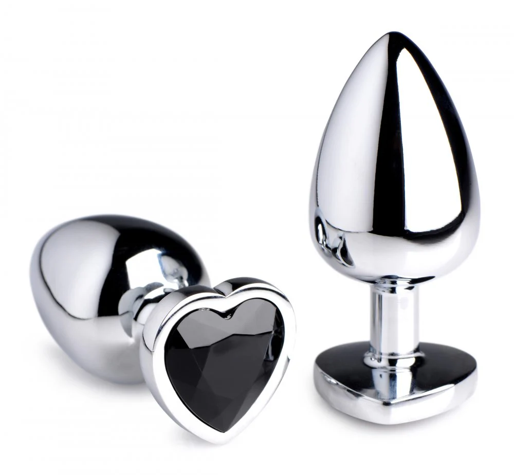 Black Heart Gem Anal Plug - Image 4