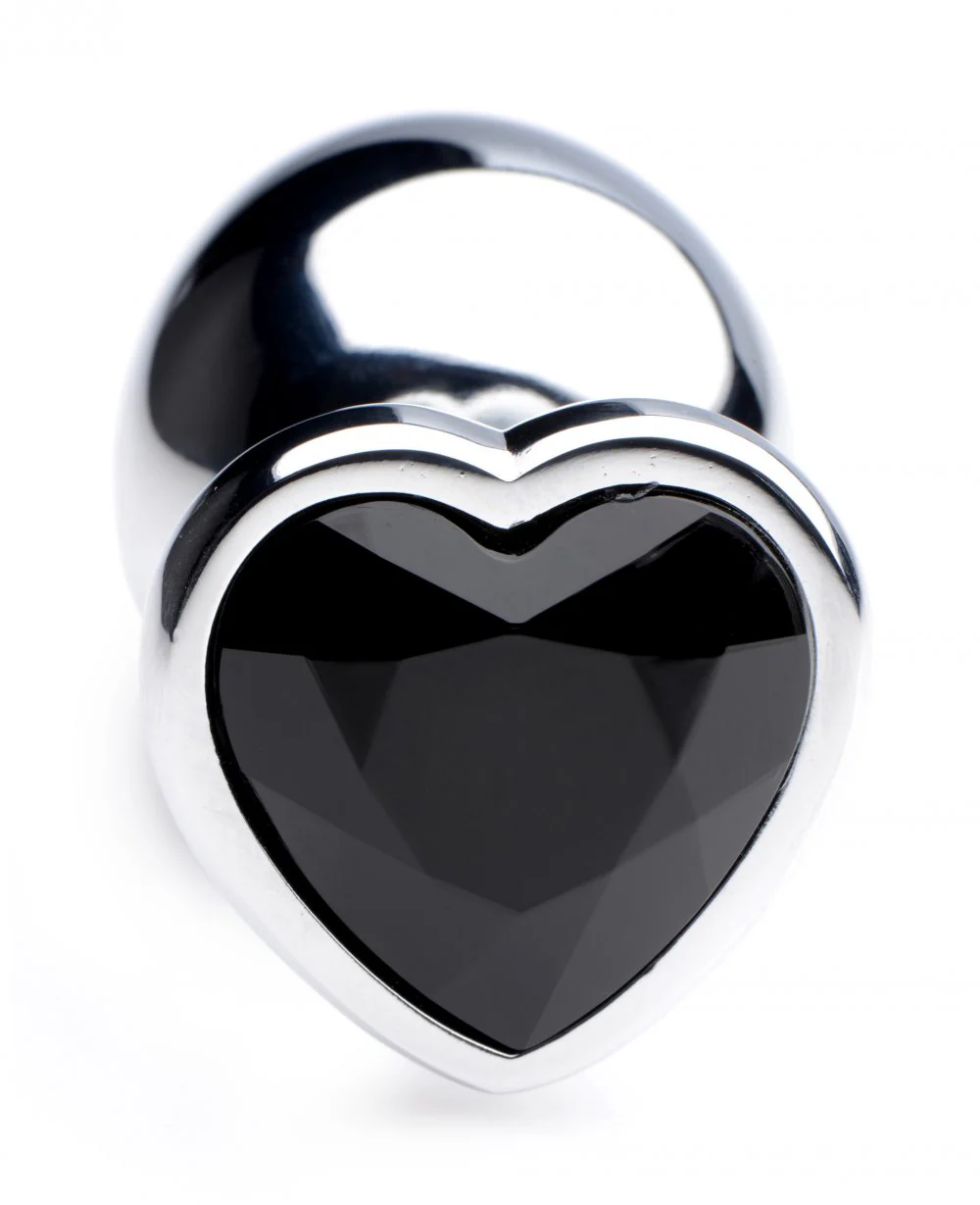 Black Heart Gem Anal Plug - Image 5