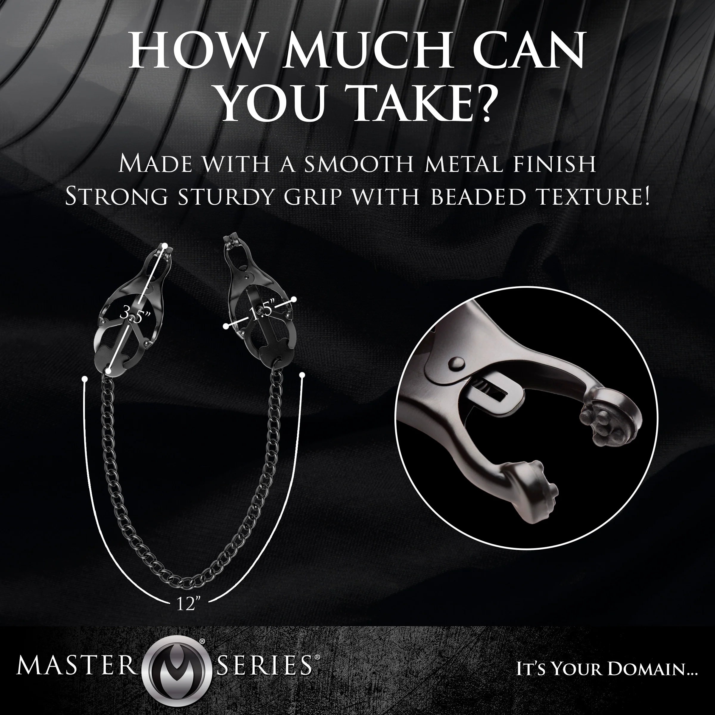 Black Japanese Nipple Clamps - Image 4