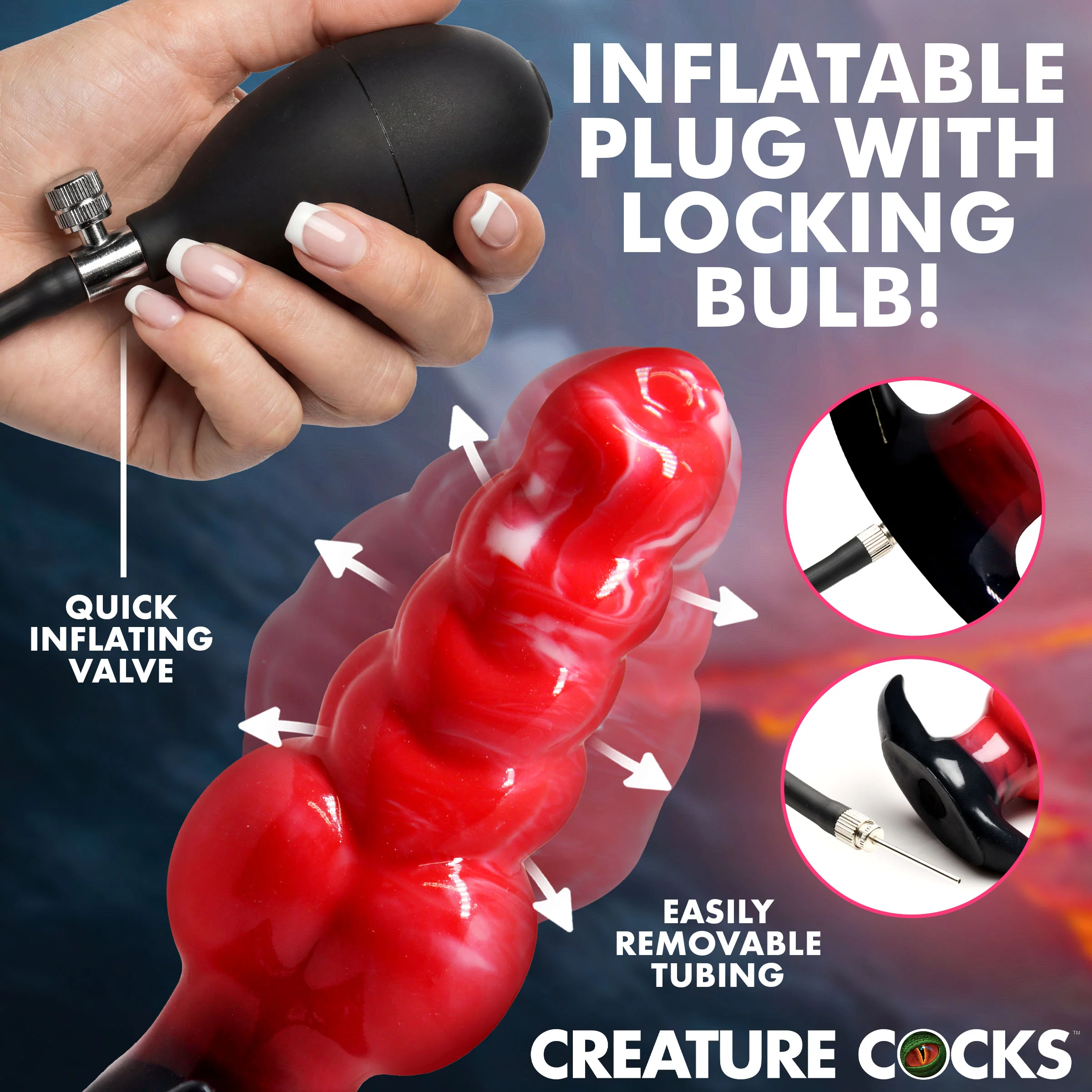 Blaze Inflatable Silicone Anal Plug - Image 4