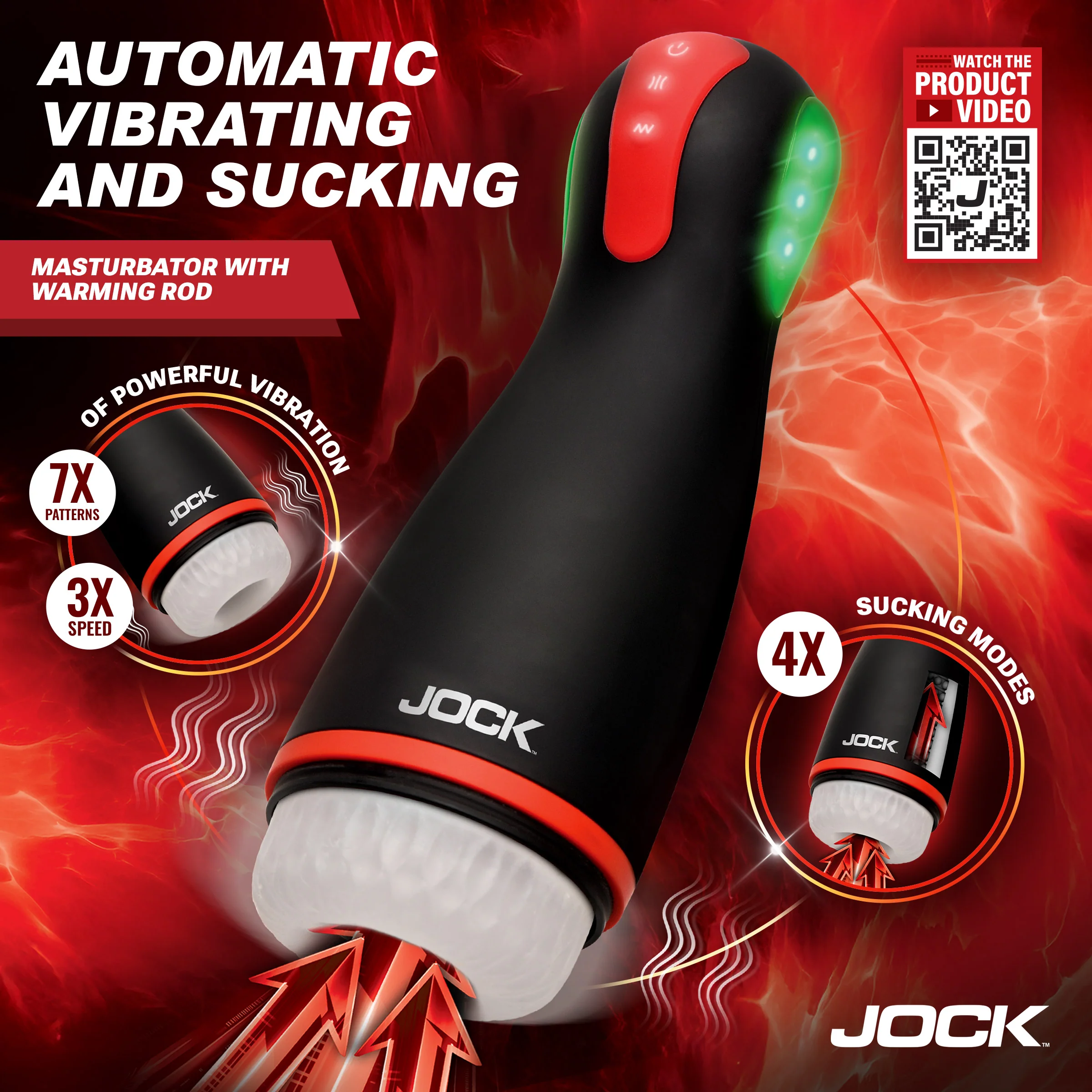 Blaze Vibrating, Sucking, & Warming Masturbator - Image 3