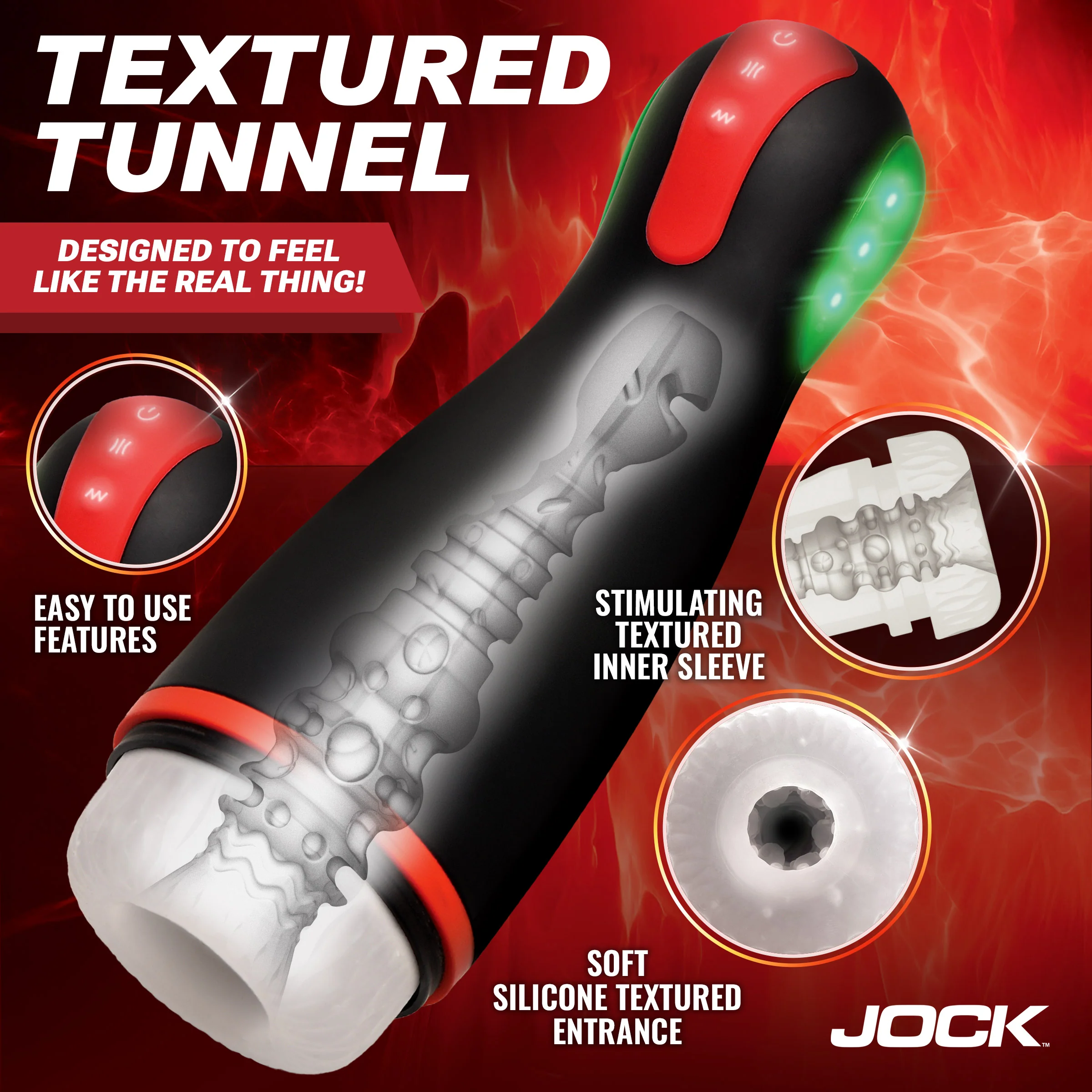 Blaze Vibrating, Sucking, & Warming Masturbator - Image 4