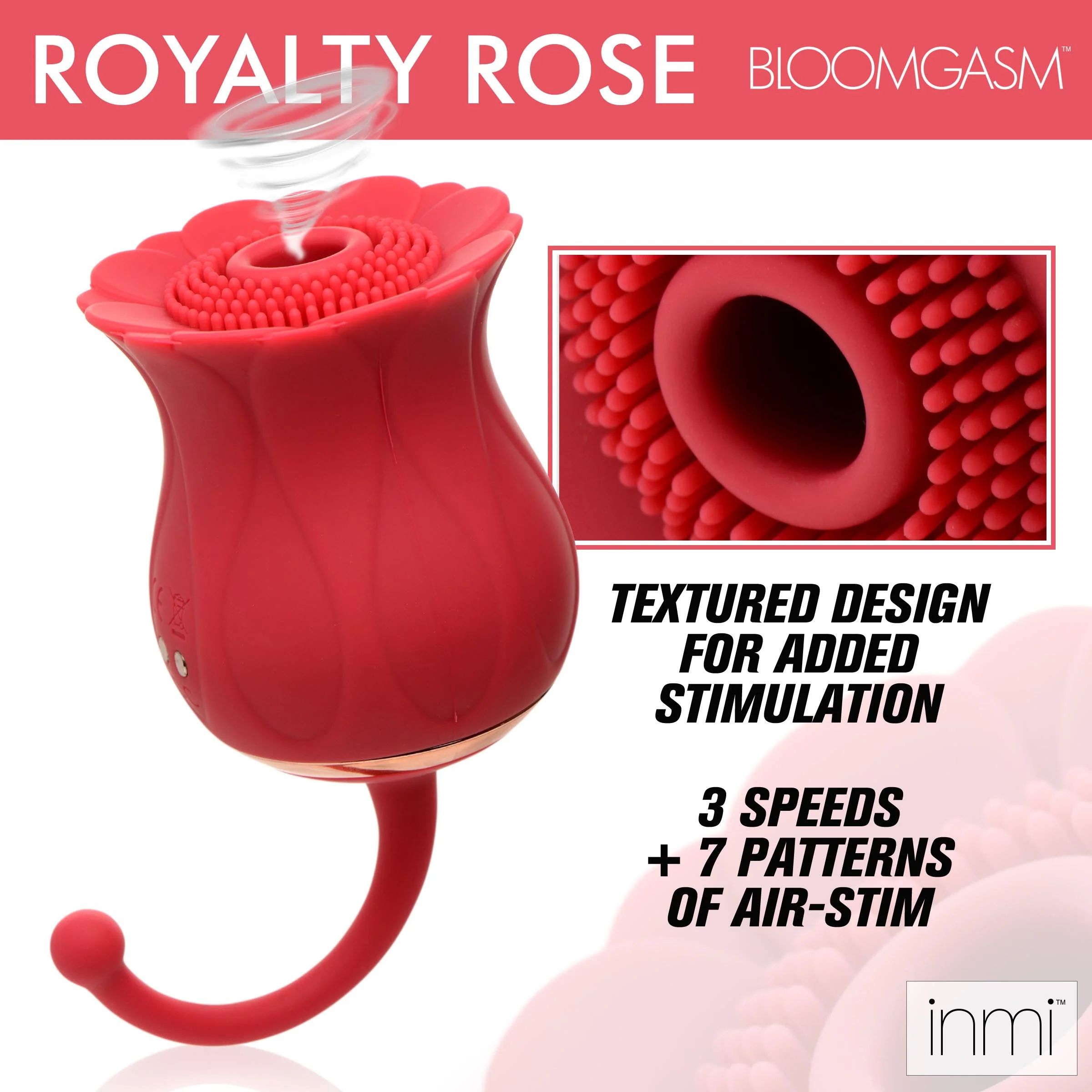 Bloomgasm Textured Rose 10X Suction Stimulator - Image 3