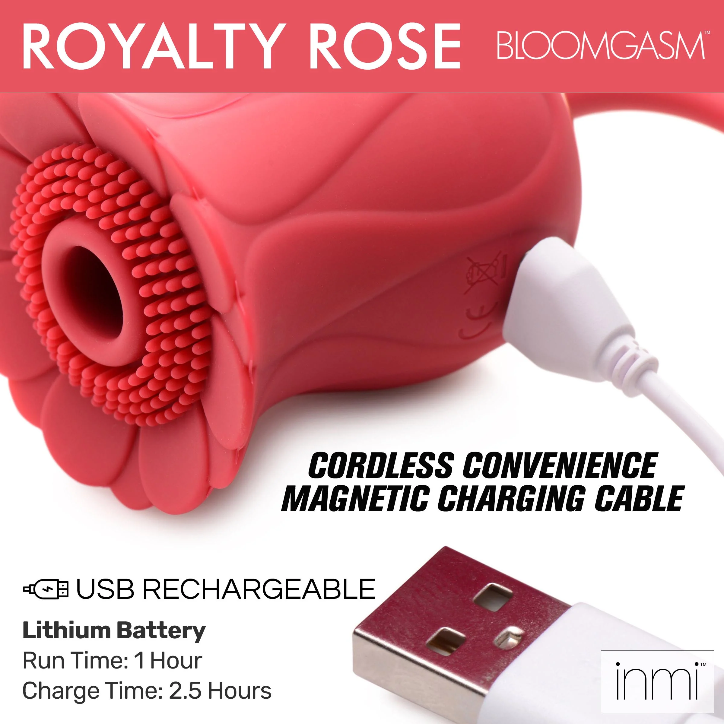 Bloomgasm Textured Rose 10X Suction Stimulator - Image 4