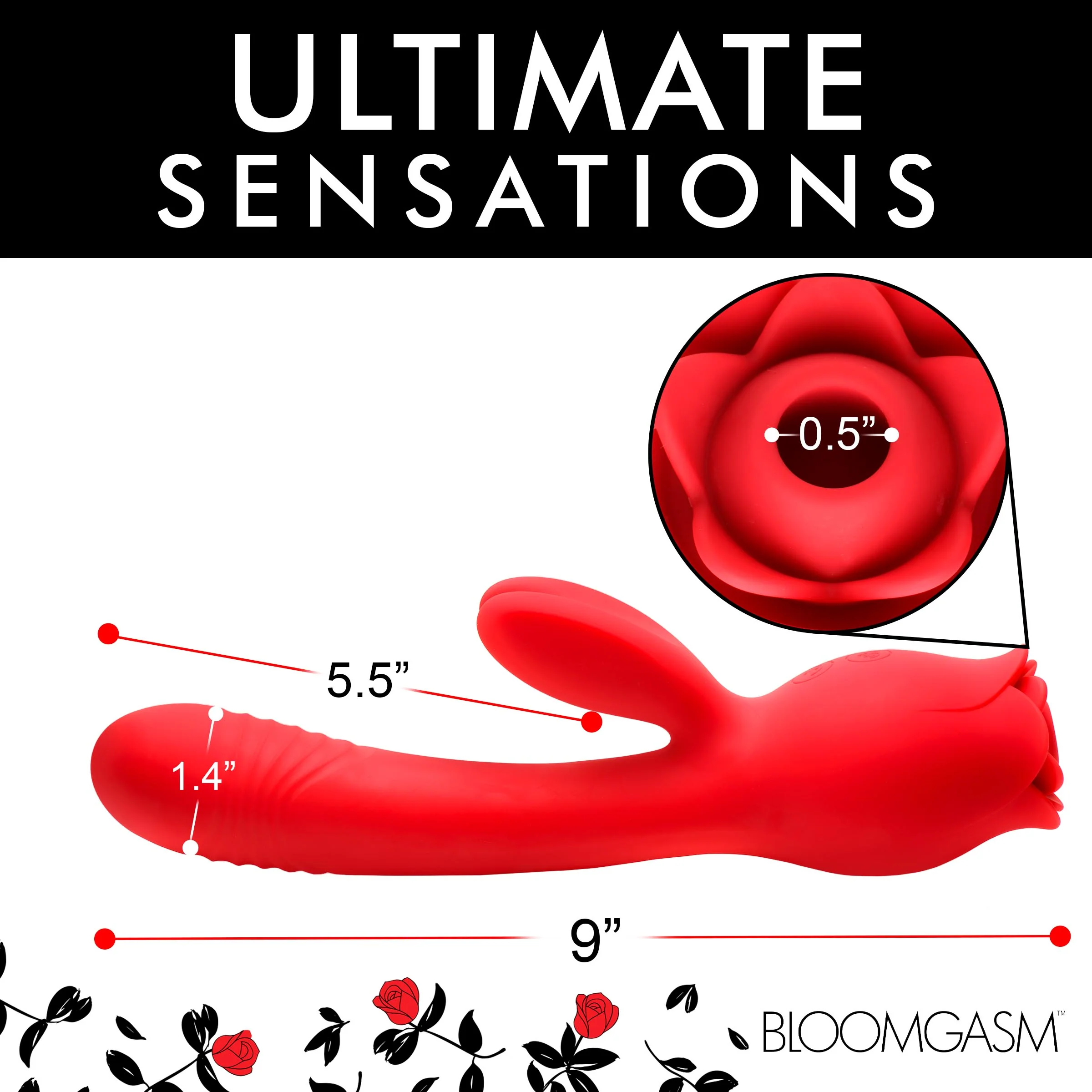 Blooming Bunny Sucking & Thrusting Silicone Rabbit Vibrator - Image 3