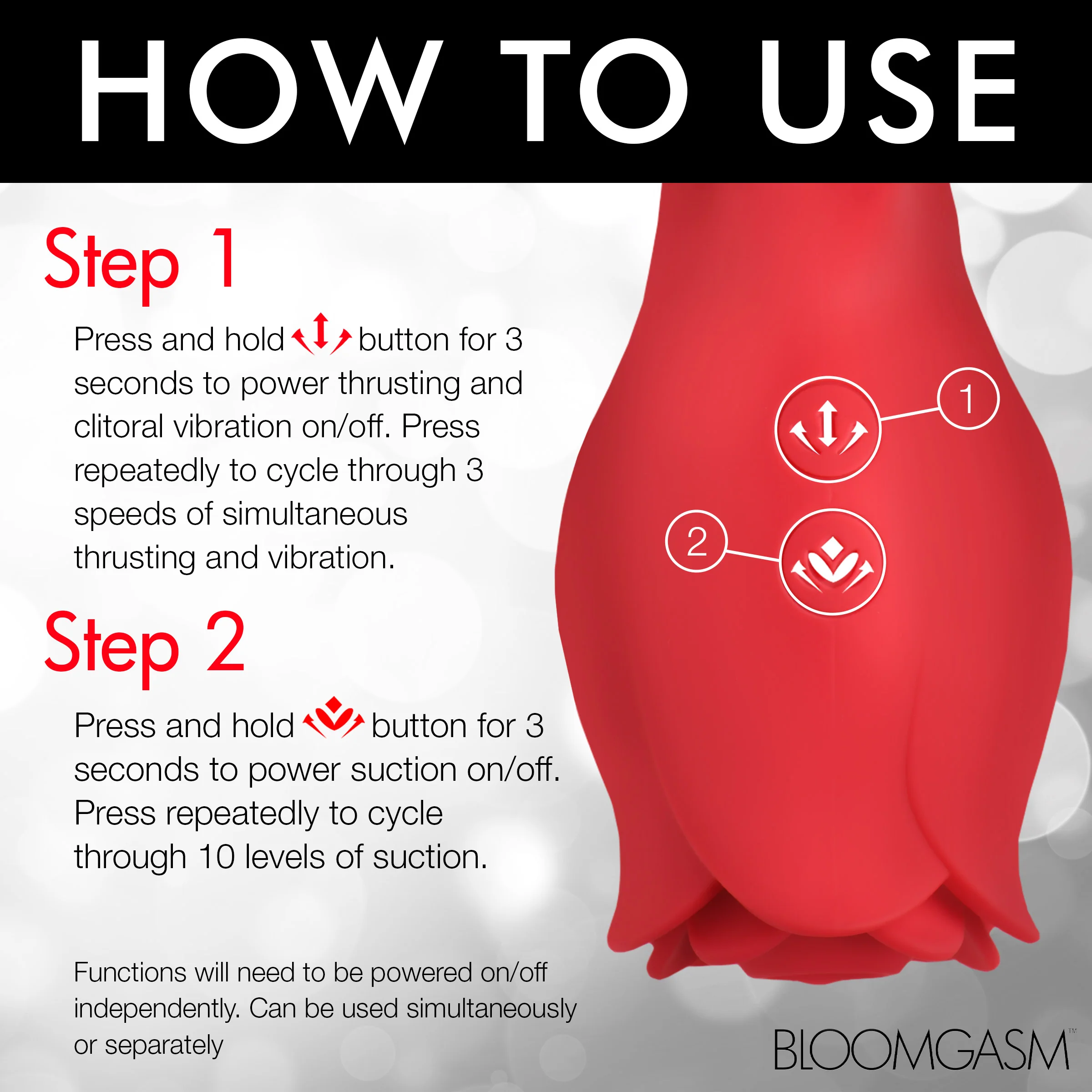 Blooming Bunny Sucking & Thrusting Silicone Rabbit Vibrator - Image 6