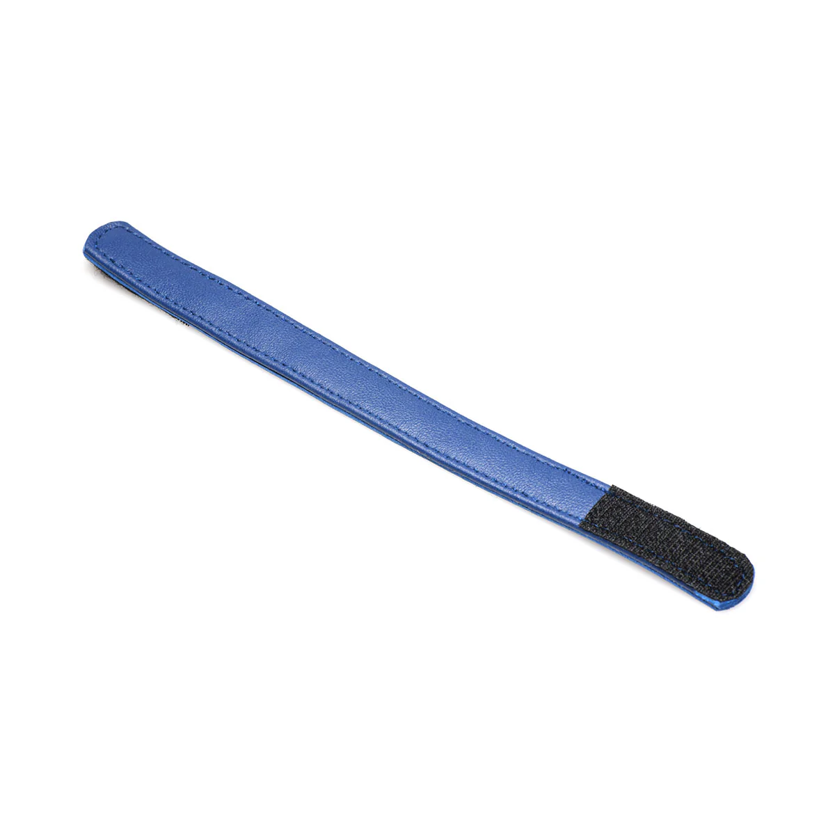 Blue Leather Penis Ring with Velcro - Image 4