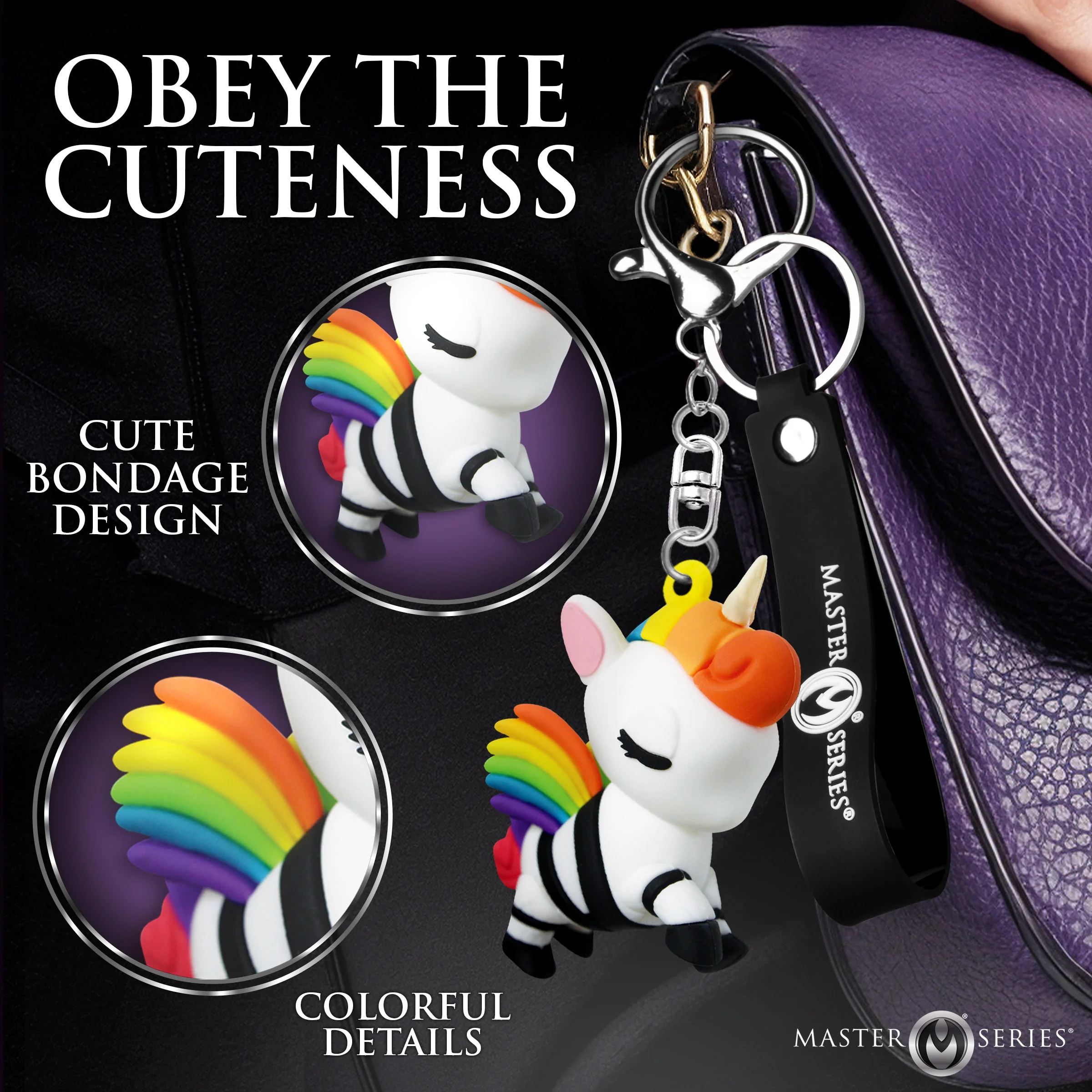 Bondage Unicorn Keychain - Image 2