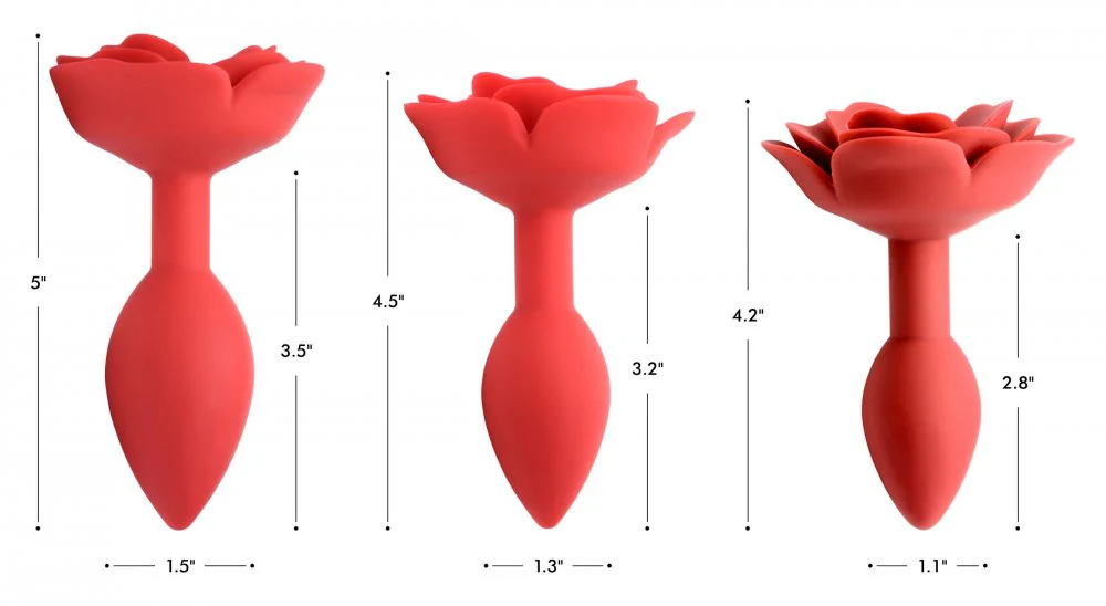 Booty Bloom Silicone Rose Anal Plug - Image 4