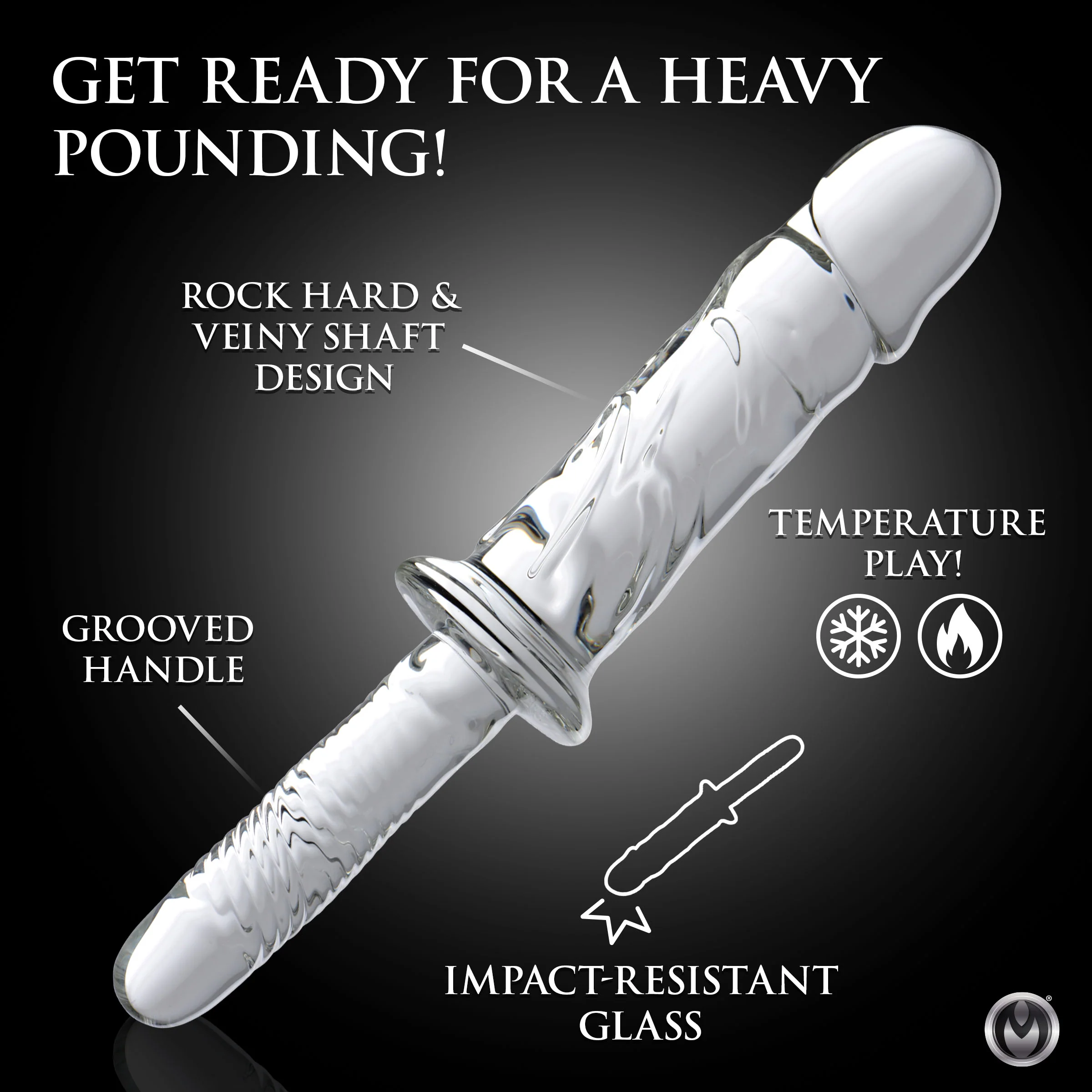 Brutus Glass Dildo Thruster - Image 3