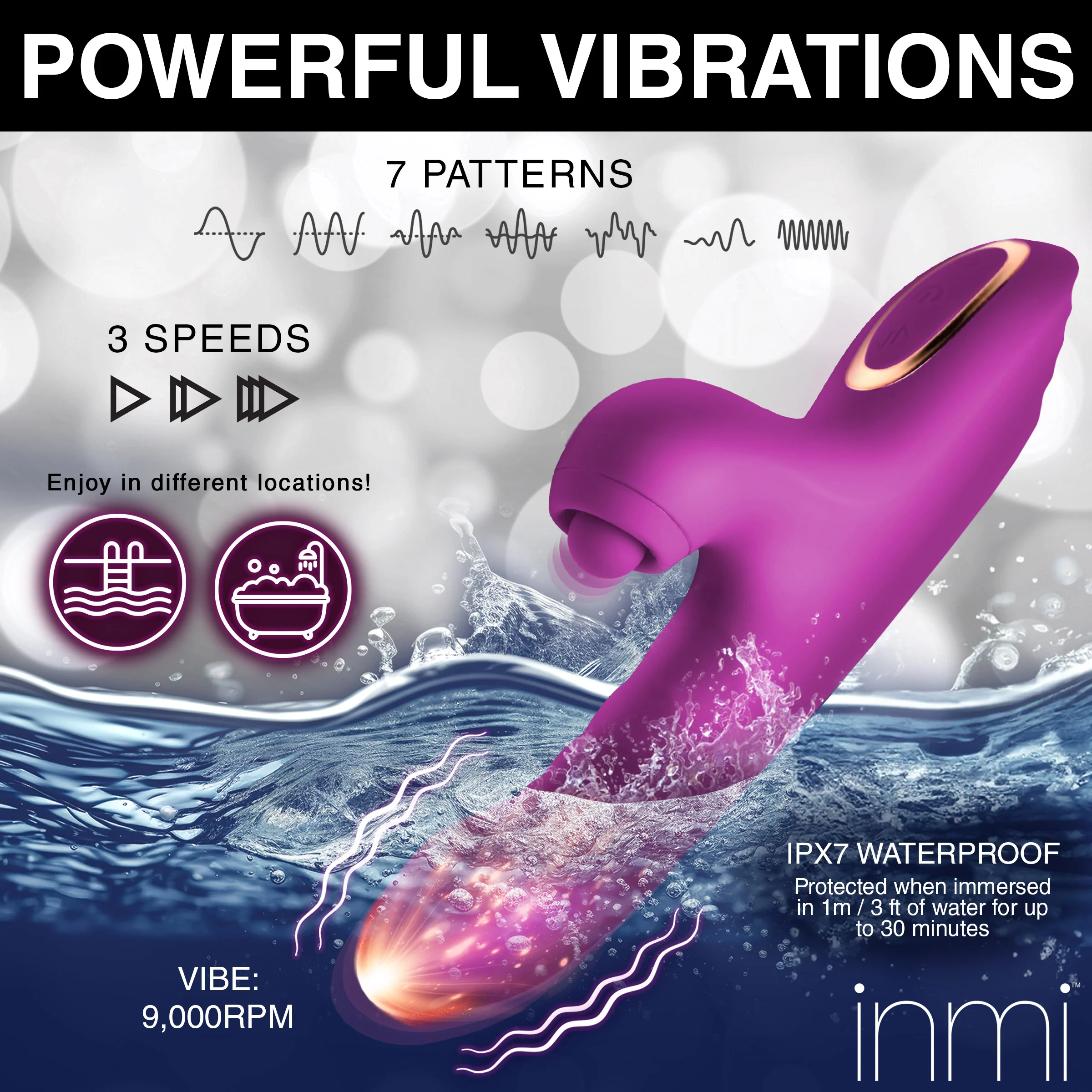 Bumping Bunny Thrusting & Pulsing Silicone Rabbit Vibrator - Image 3