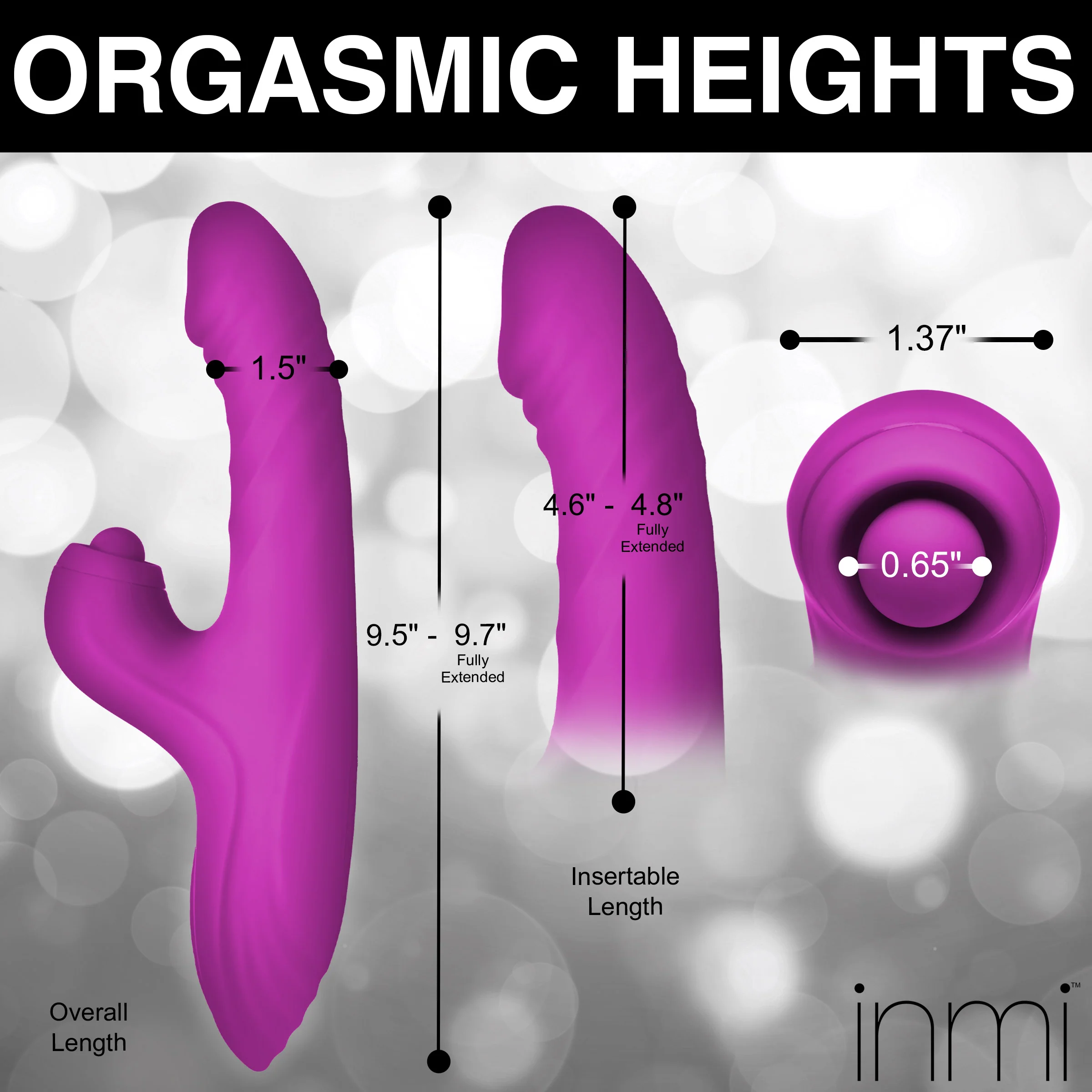 Bumping Bunny Thrusting & Pulsing Silicone Rabbit Vibrator - Image 4