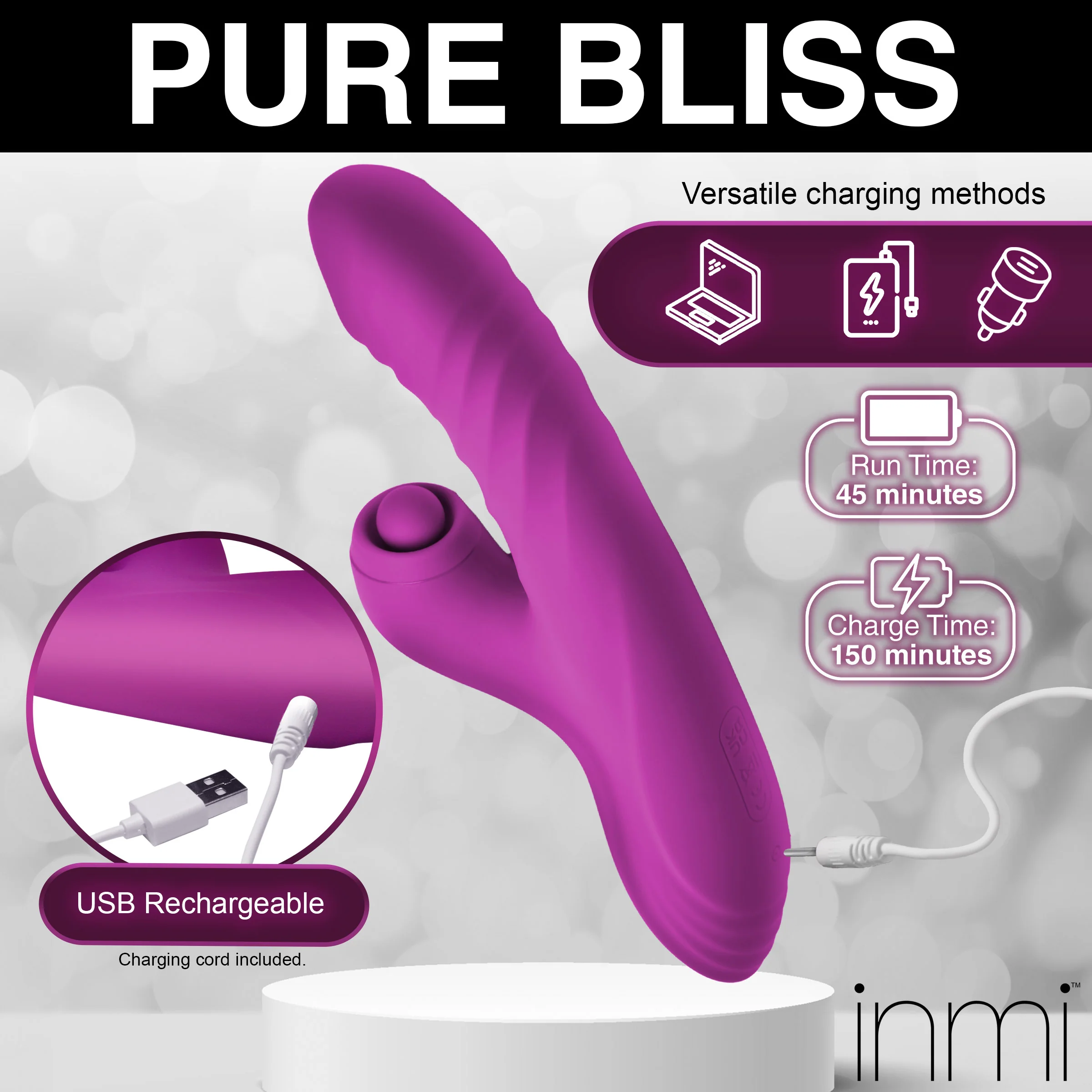 Bumping Bunny Thrusting & Pulsing Silicone Rabbit Vibrator - Image 8