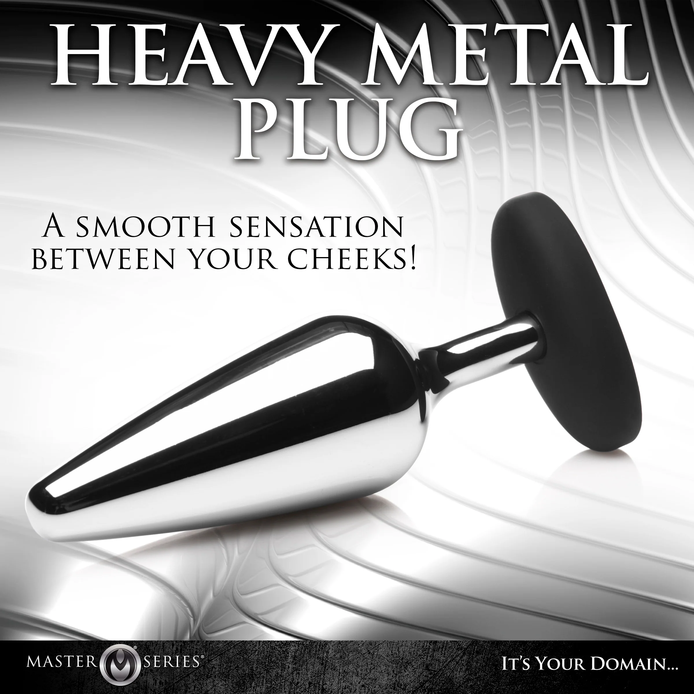 Butt Slut Metal & Silicone Butt Plug - Image 4