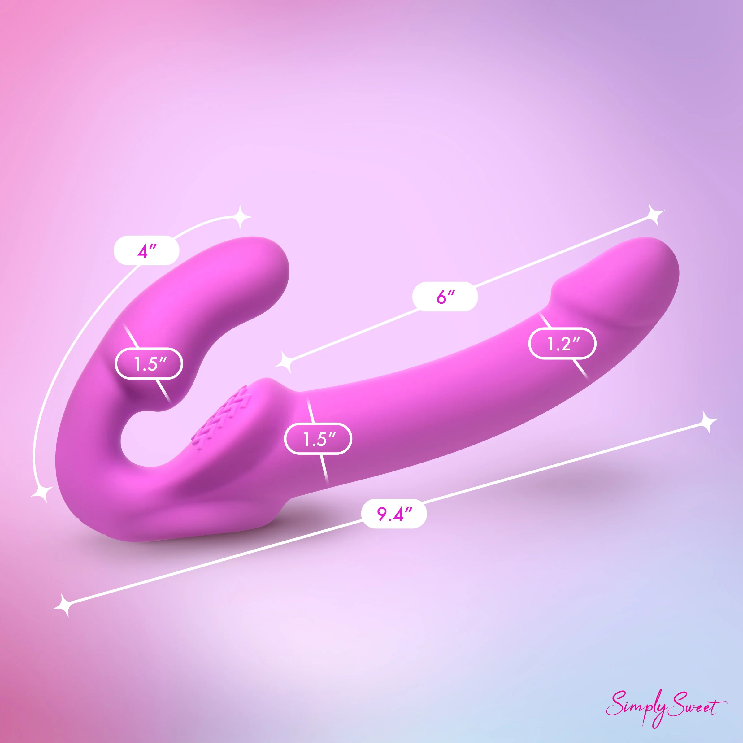 Vibrating Strapless Strap-On w/ Remote - Image 3