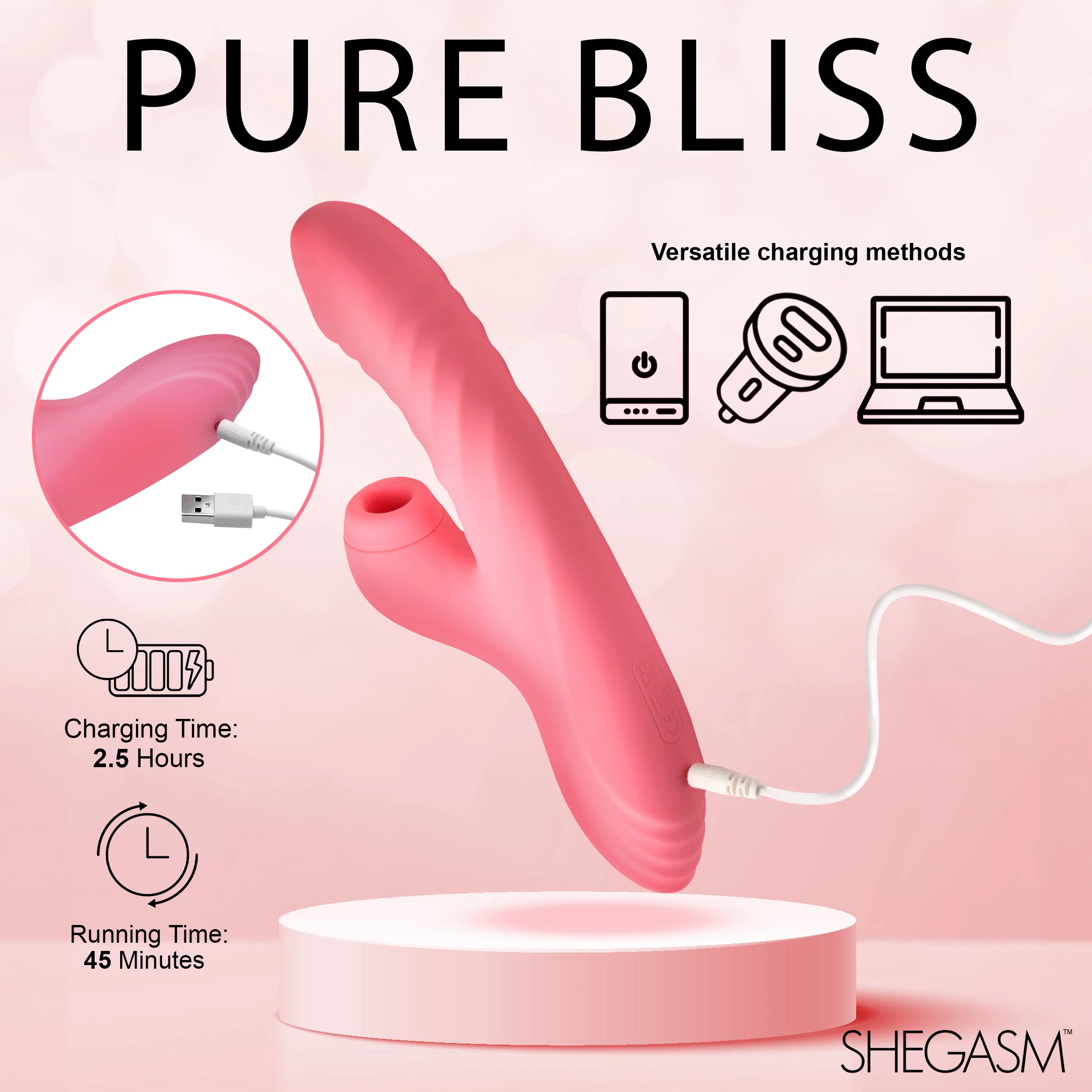 Candy-Thrust Silicone Thrusting and Sucking Rabbit Vibrator - Image 6