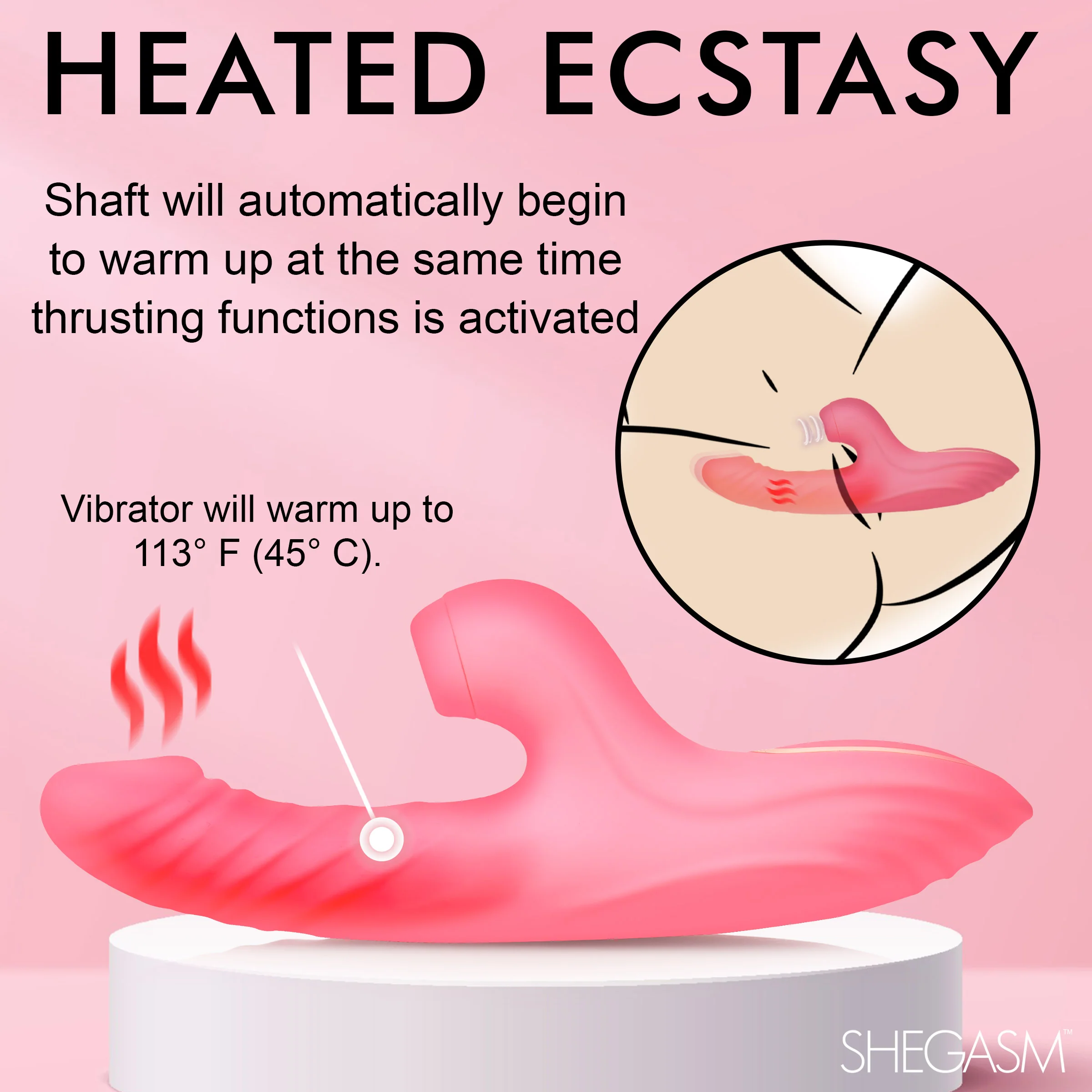Candy-Thrust Silicone Thrusting and Sucking Rabbit Vibrator - Image 8