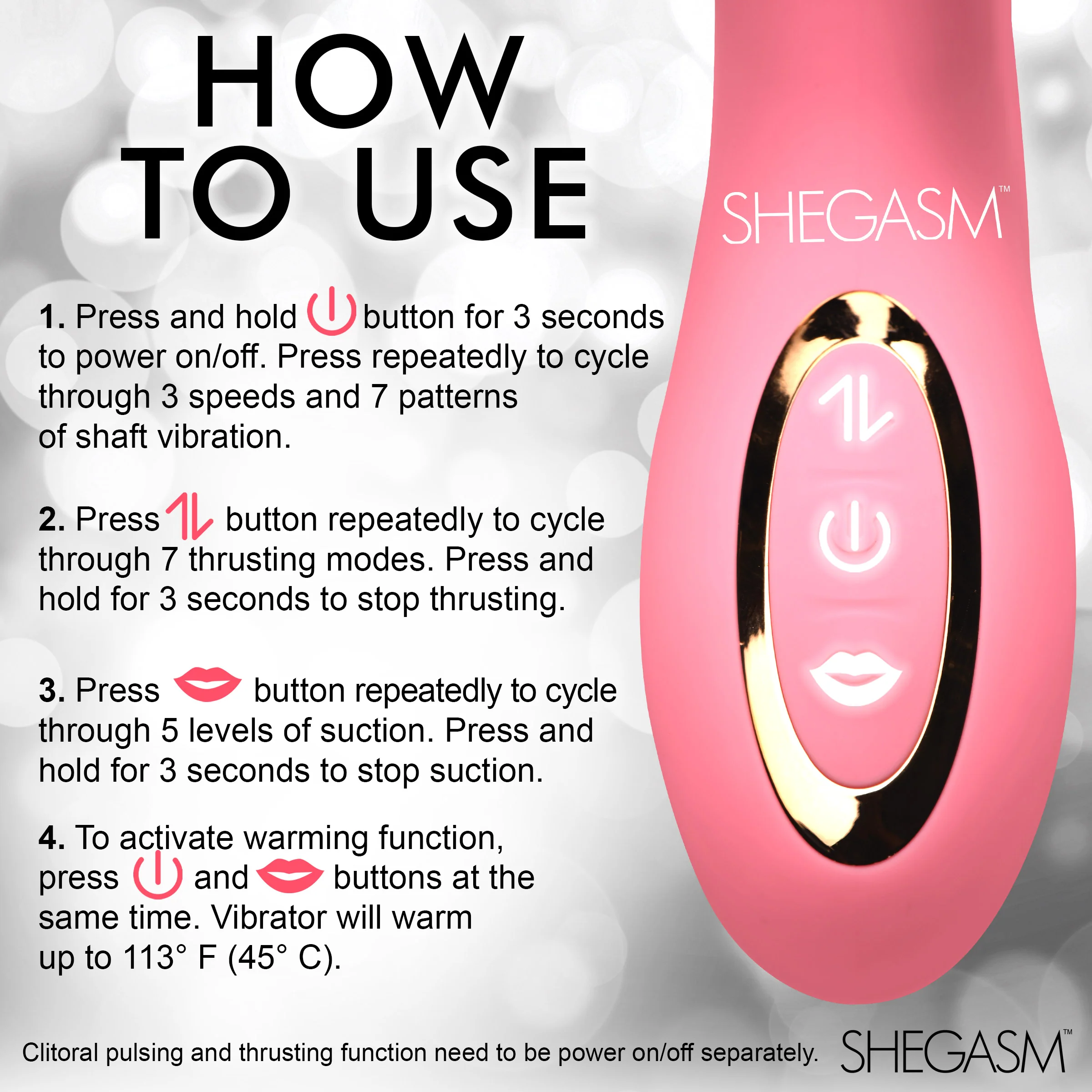 Candy-Thrust Silicone Thrusting and Sucking Rabbit Vibrator - Image 9