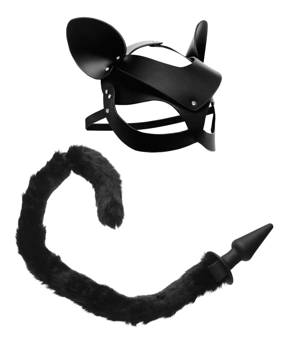 Cat Tail Anal Plug and Mask Set - Image 2