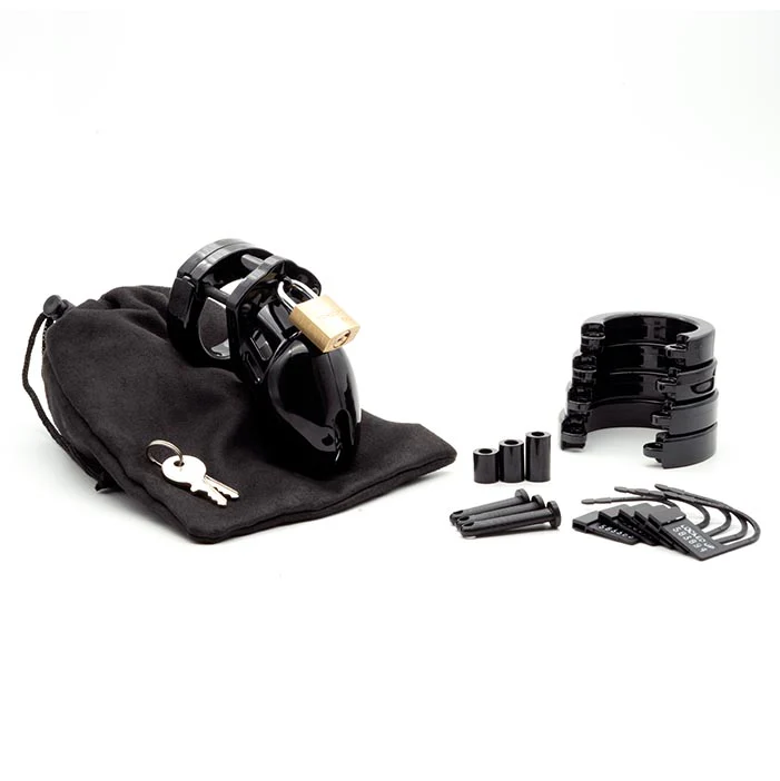CB6000S Black Chastity Cage Kit - Image 5