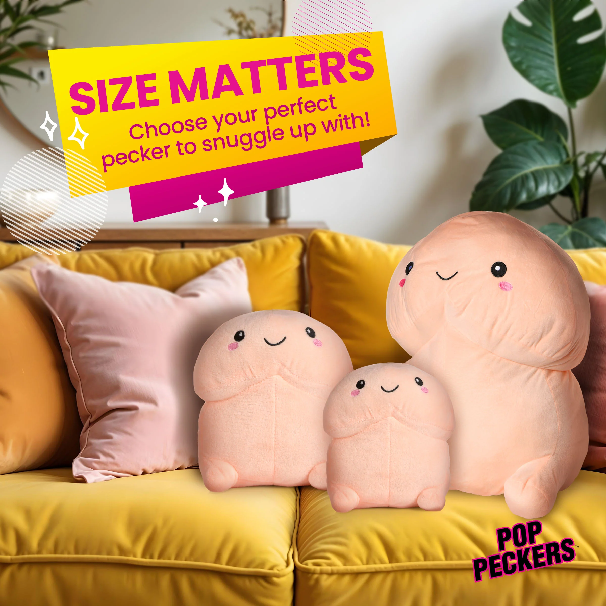 Chibi Happy Peckers Pillow - Image 2