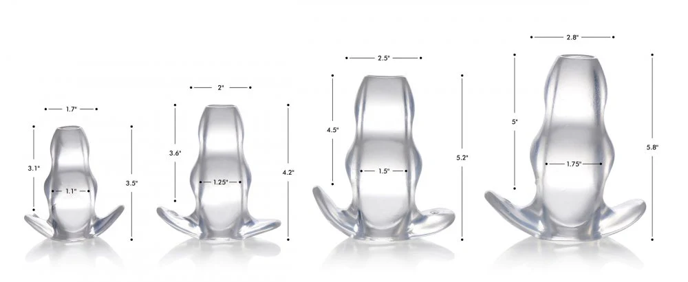 Clear View Hollow Anal Plug - Image 3