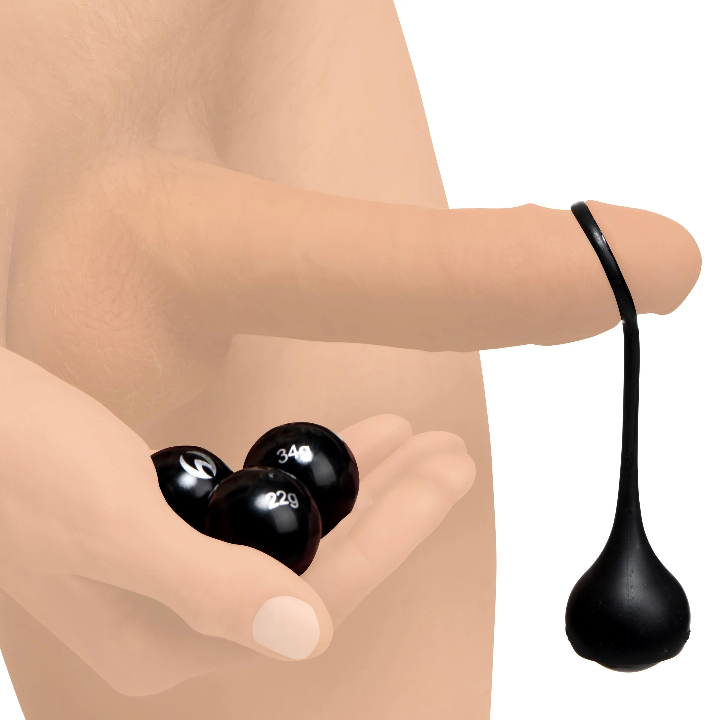 Silicone Penis Strap with Weights - Image 3