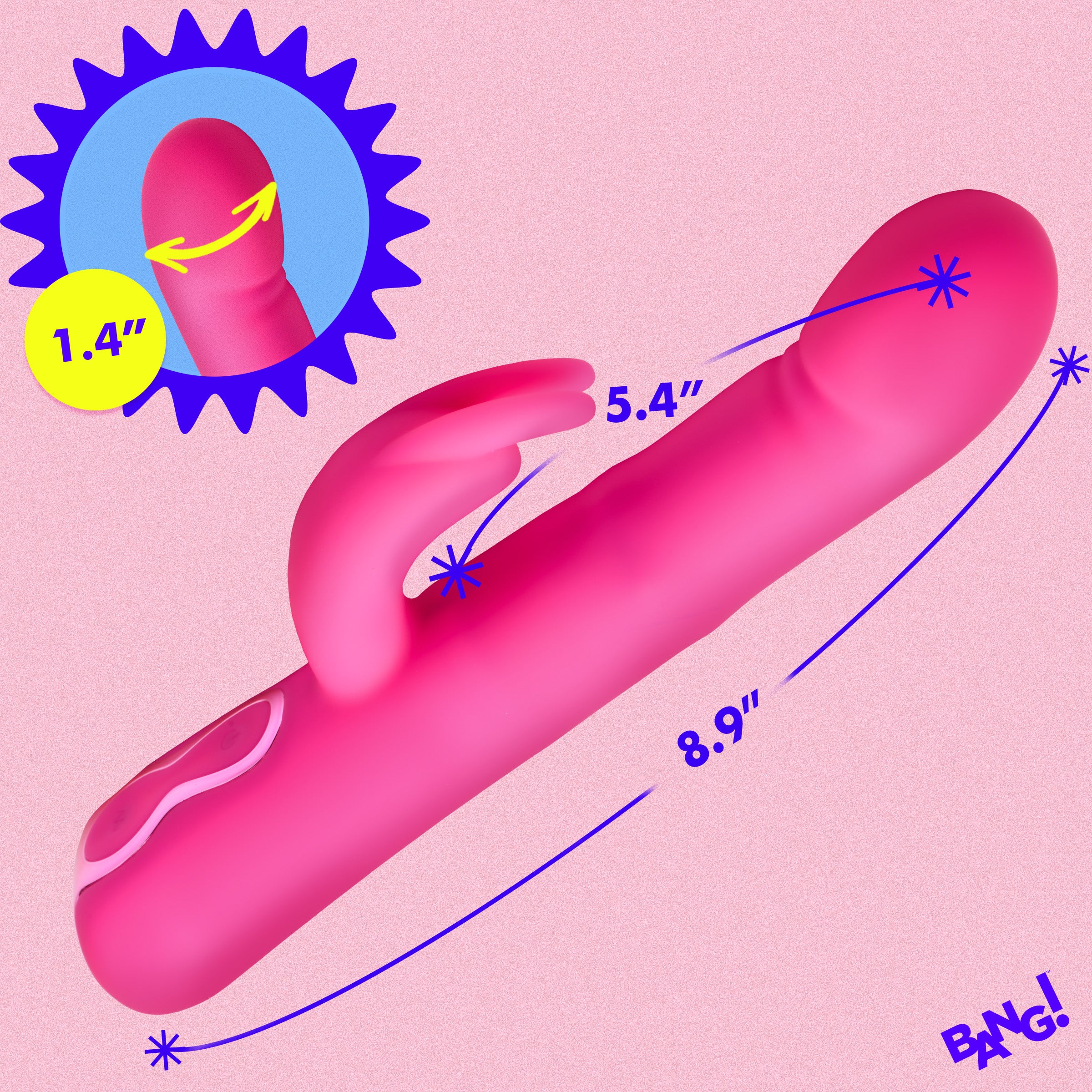 Come-Hither Beaded Silicone Rabbit Vibrator - Image 6