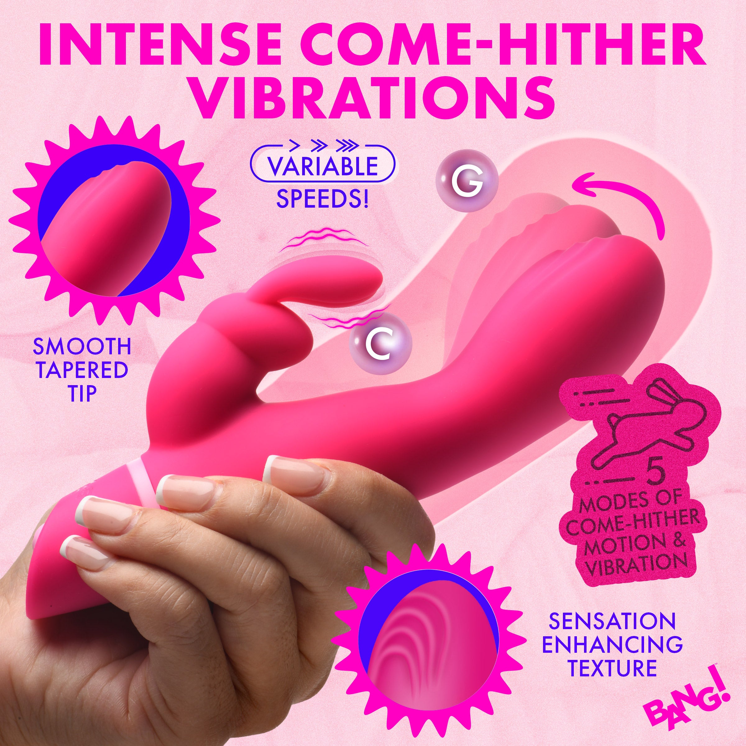 Come Hither Silicone Rabbit Vibrator - Image 3