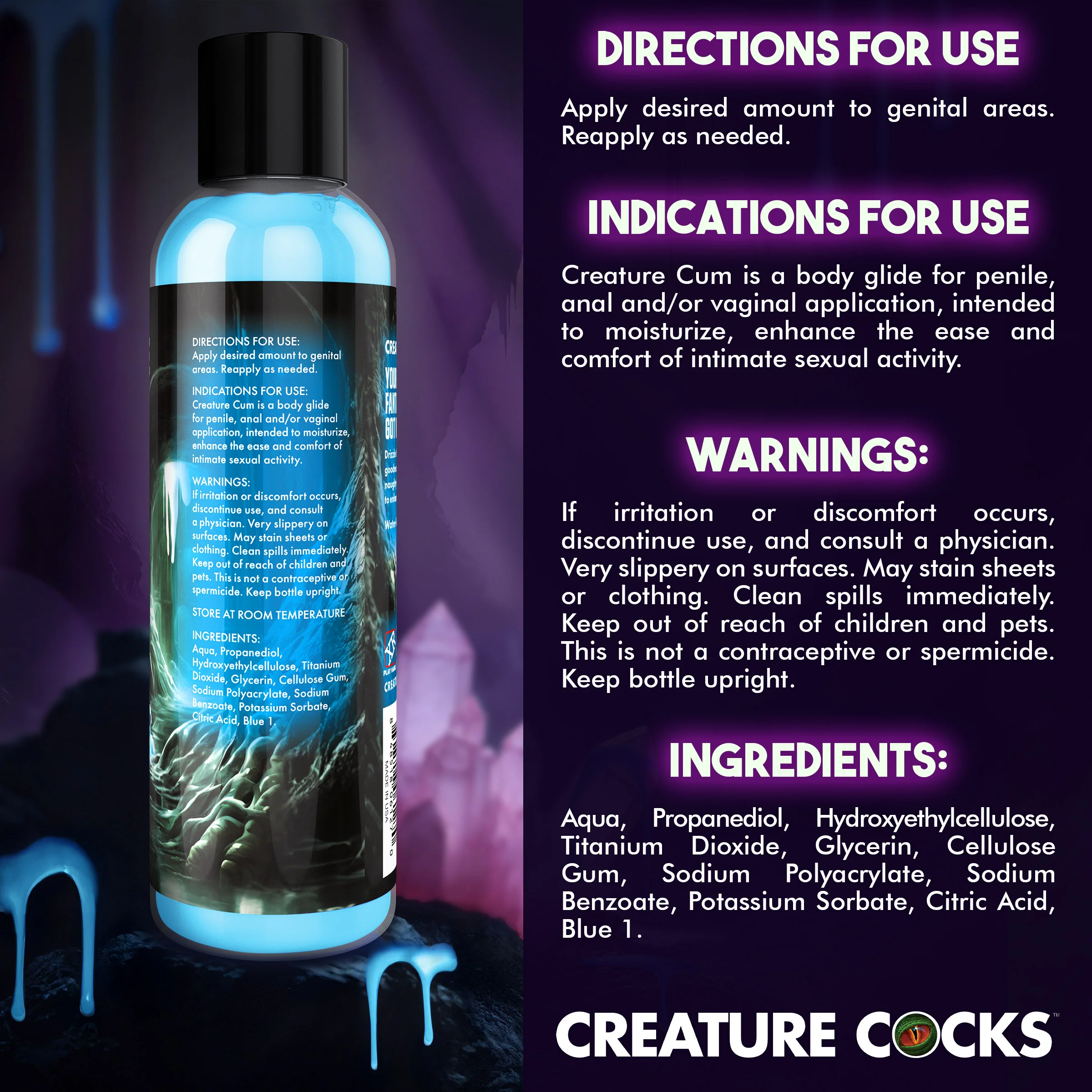 Creature Cum Blue Jizz Lubricant - Image 6